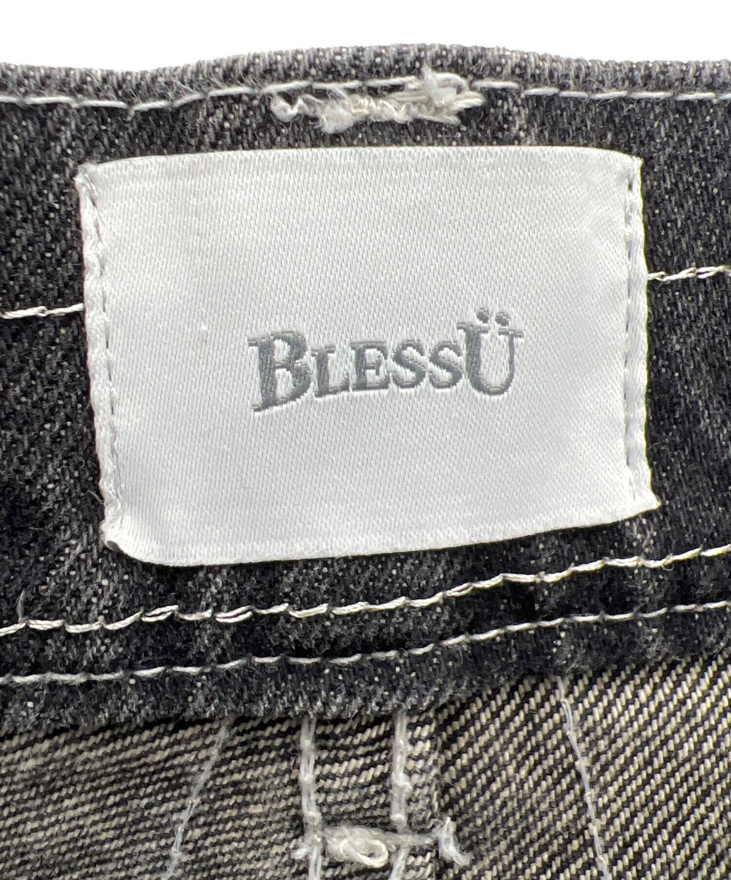 中古・古着通販】BLESSU (ブレスユー) ストライプバギーデニムパンツ