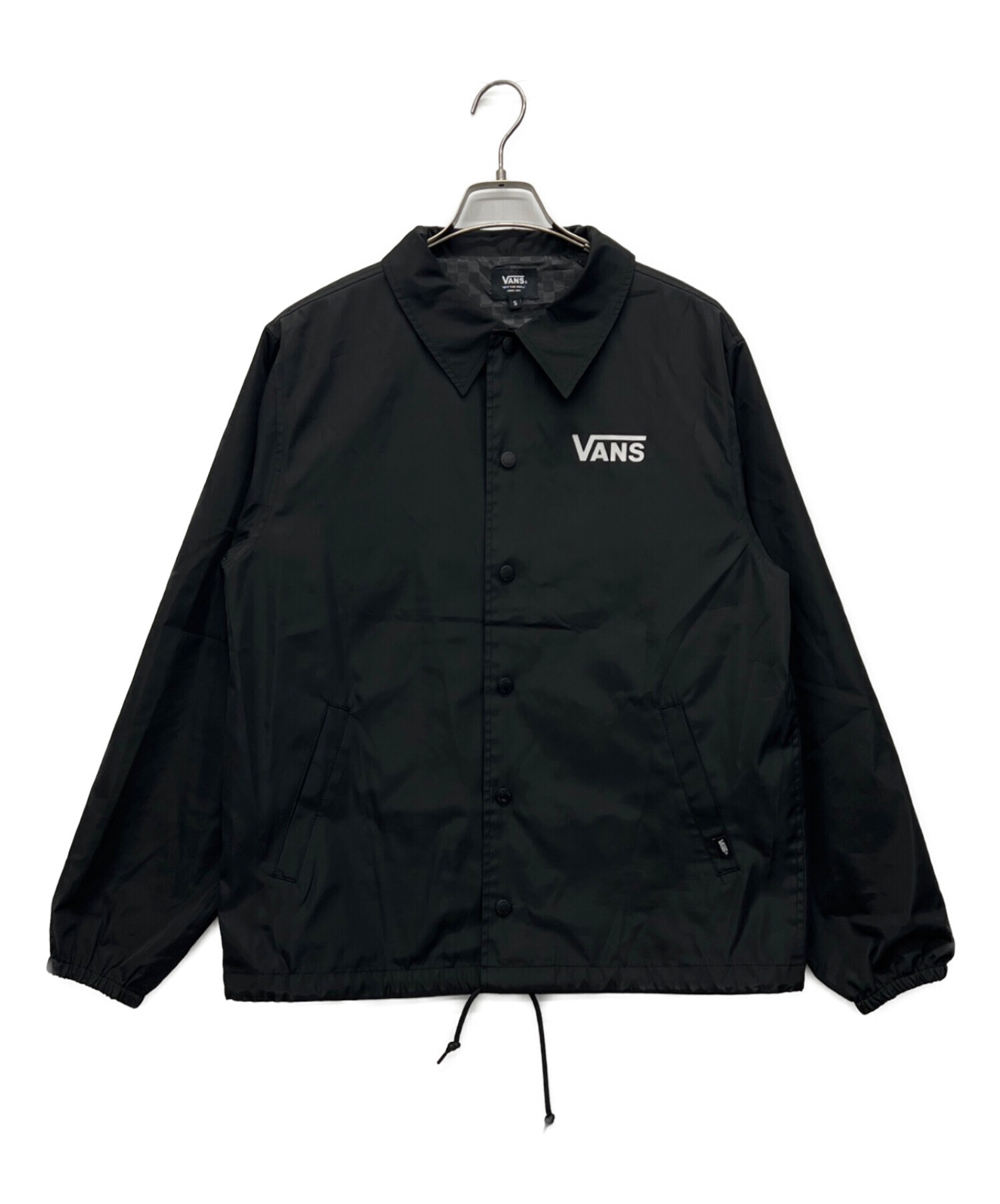 【VANS】コーチジャケット 中古・古着通販】VANS (ヴァンズ) コーチジャケット ブラック サイズ:S