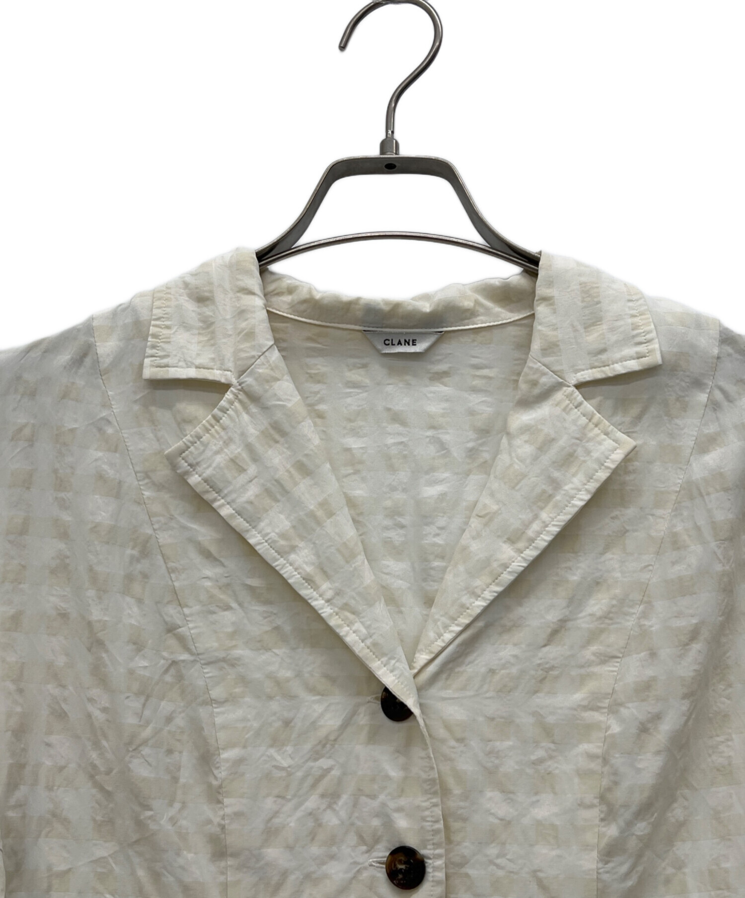 中古・古着通販】CLANE (クラネ) 半袖シャツ アイボリー サイズ:1 