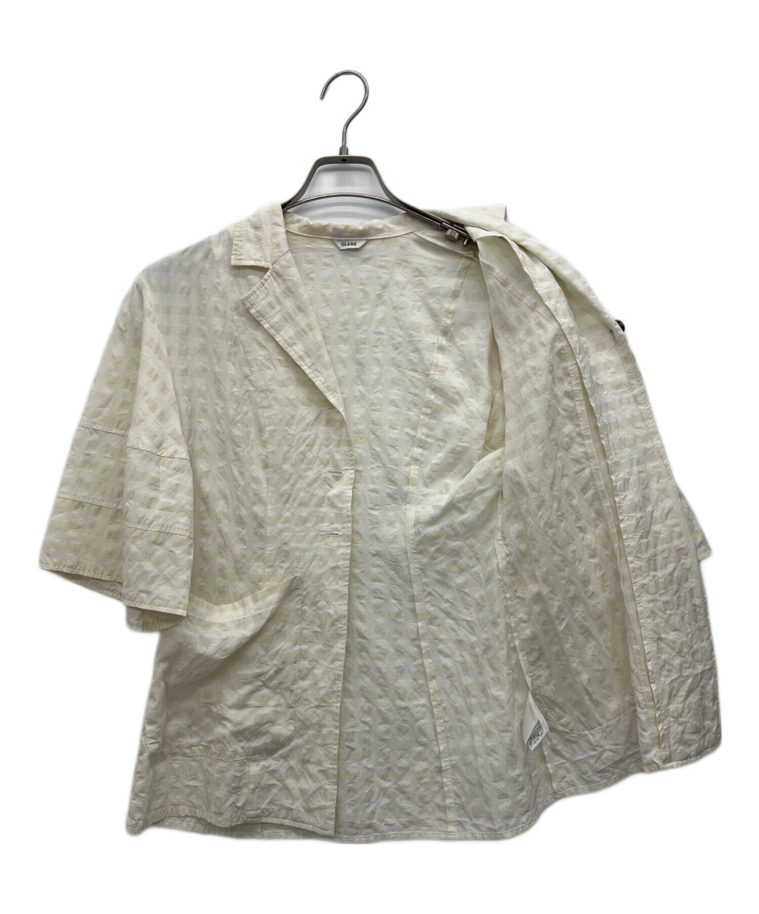 中古・古着通販】CLANE (クラネ) 半袖シャツ アイボリー サイズ:1 