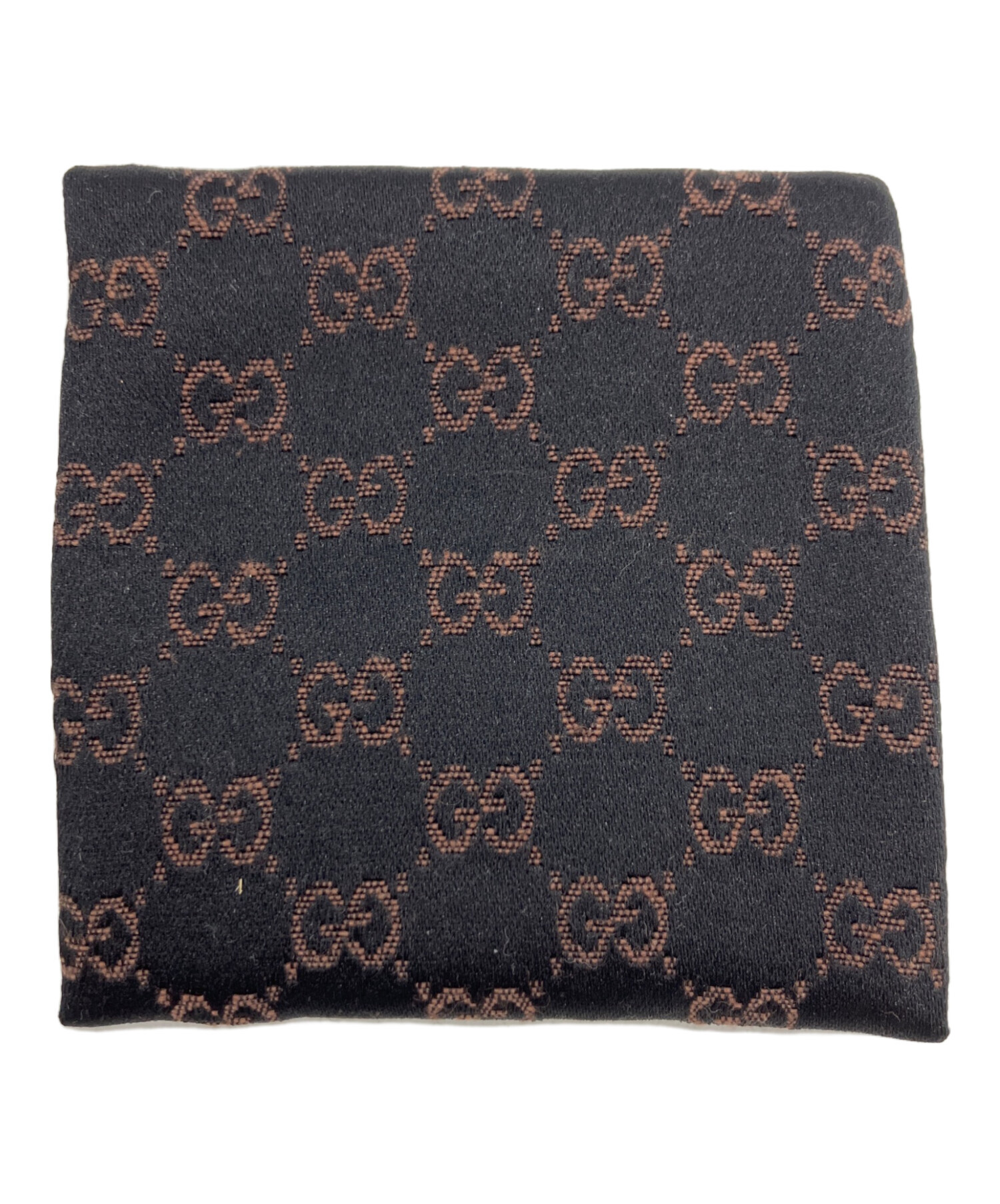 中古・古着通販】GUCCI (グッチ) レザー編み込みブレスレット ブラック