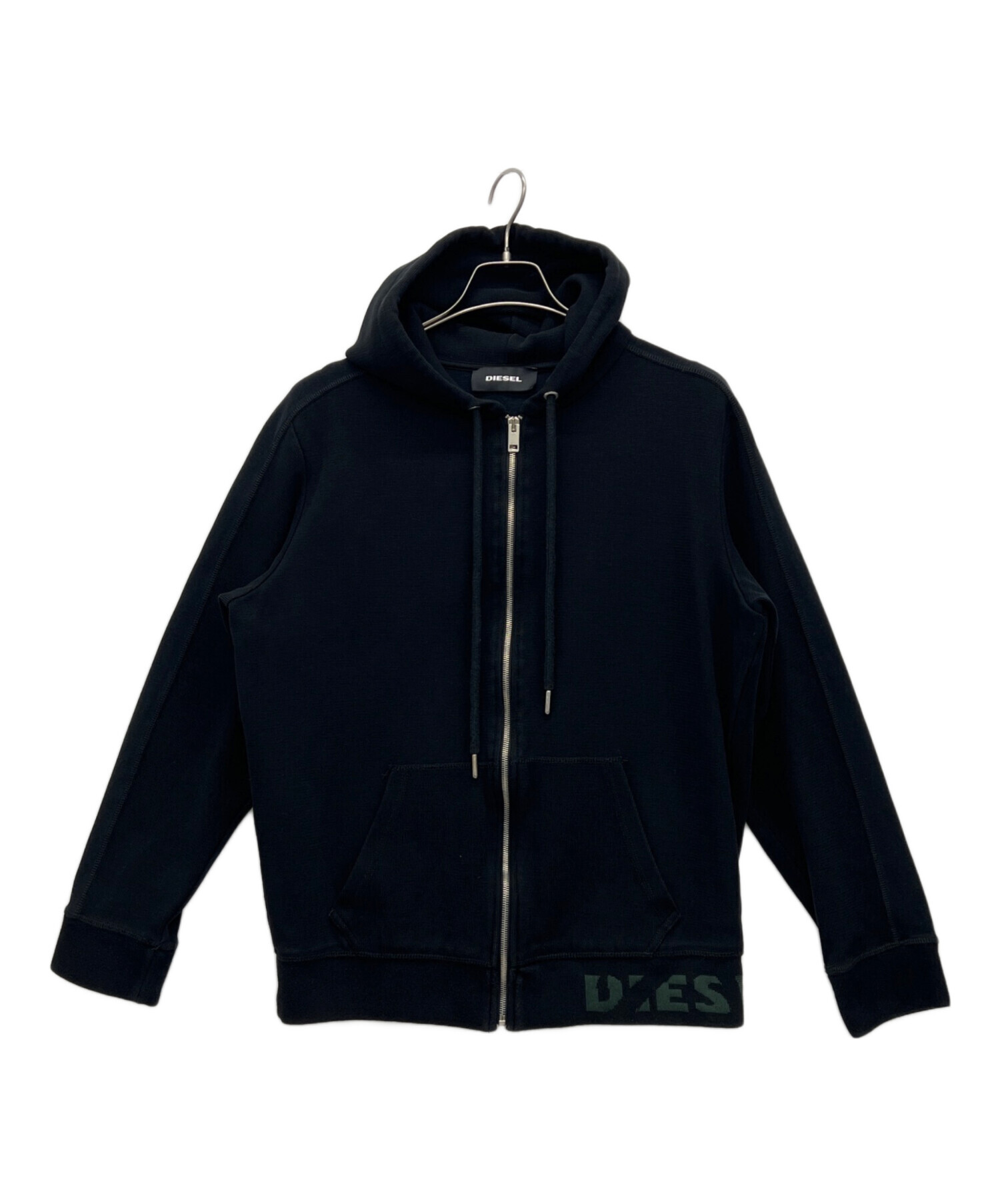 BABYL パーカー Tシャツ 中古 グッズ 古着 中古・古着通販】DIESEL (ディーゼル) ジップパーカー ブラック サイズ