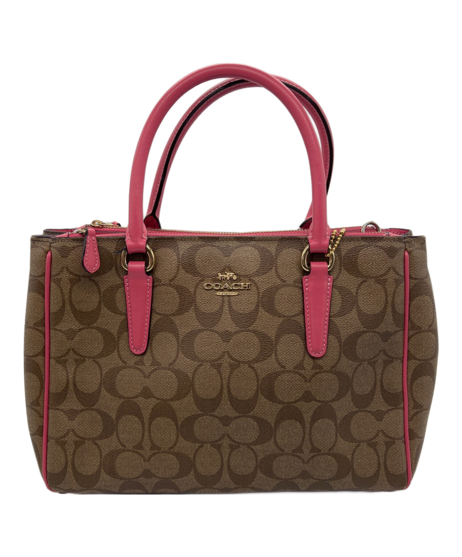 中古・古着通販】COACH (コーチ) 2WAYショルダーバッグ ベージュ