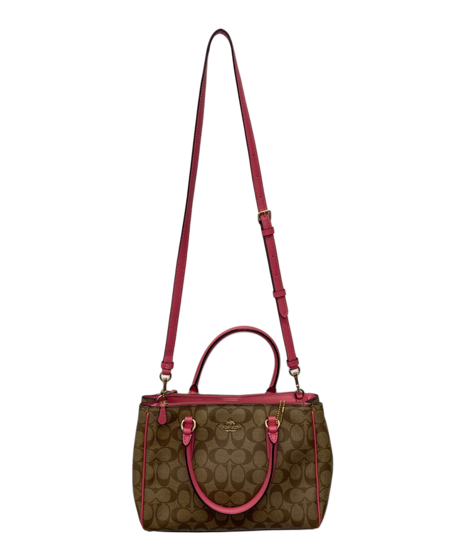中古・古着通販】COACH (コーチ) 2WAYショルダーバッグ ベージュ