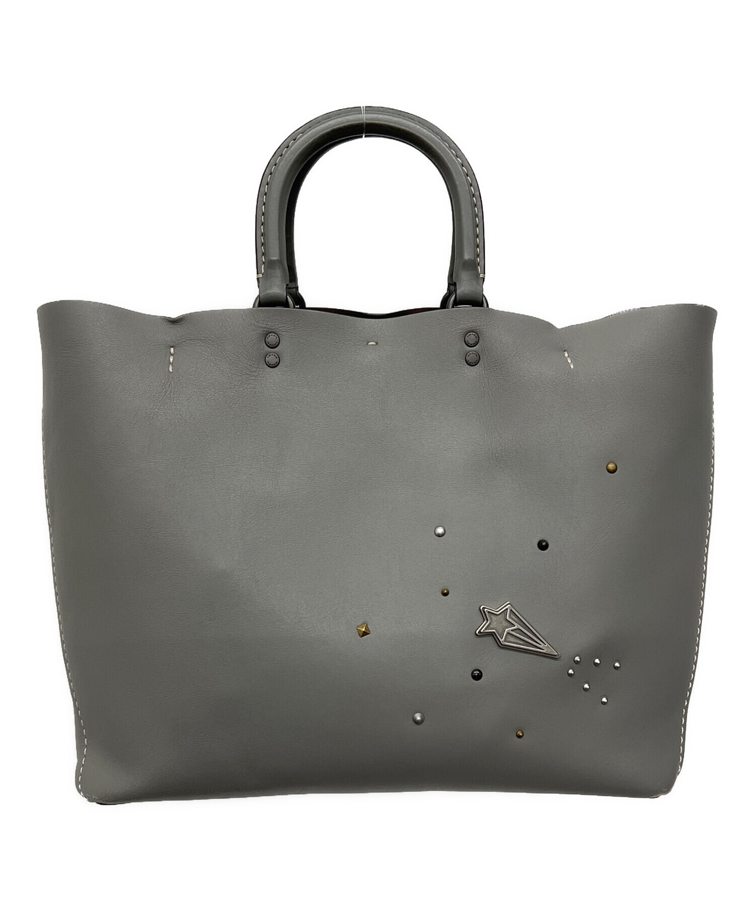 中古・古着通販】COACH (コーチ) トートバッグ グレー｜ブランド・古着