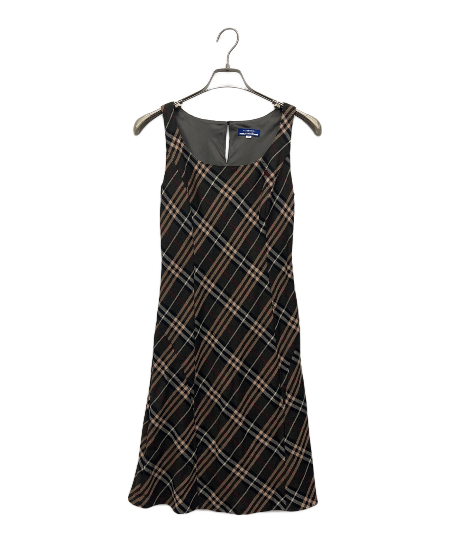 バーバリー Burberry ブルーレーベル ノースリーブワンピース38 中古・古着通販】BURBERRY BLUE LABEL (バーバリー ブルー レーベル