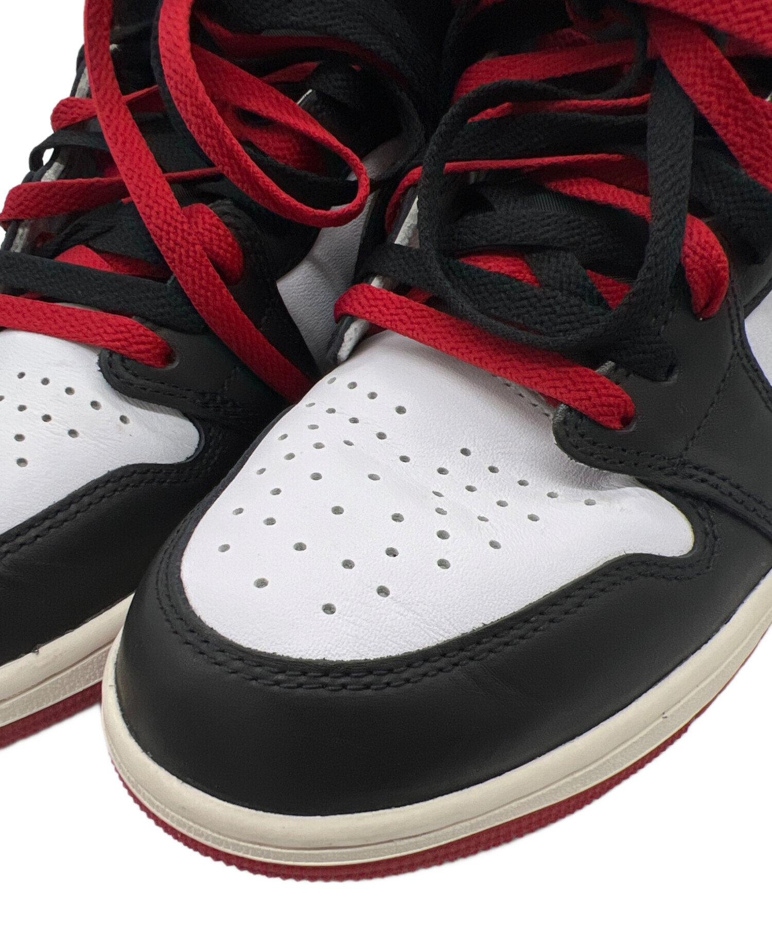 NIKE ナイキ スニーカー 27cm 赤x白x黒 【古着】【中古】 中古・古着通販】NIKE (ナイキ) Air Jordan 1 Retro High OG ホワイト