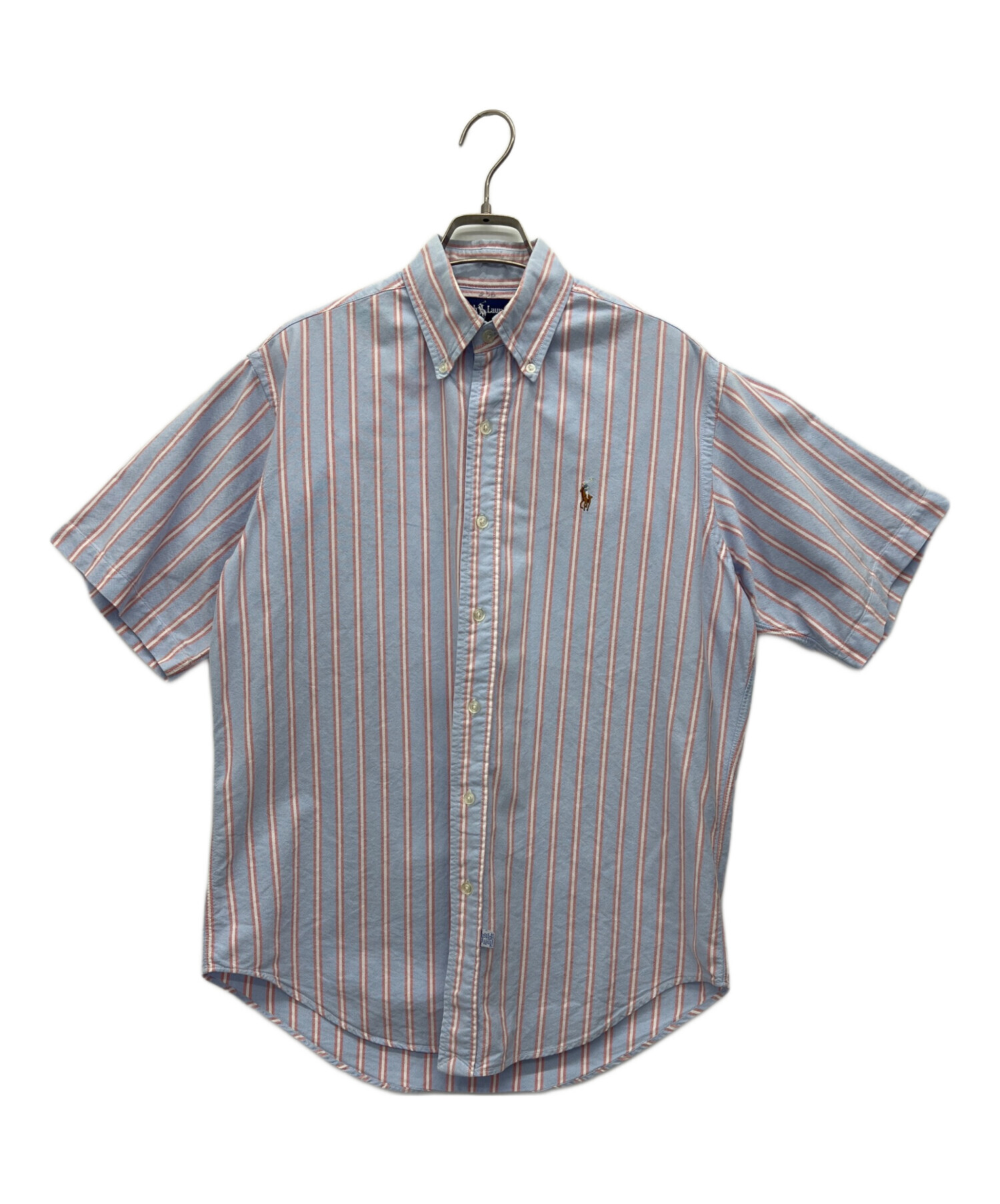 【美品】POLO RALPH LAUREN 半袖ショート丈シャツ 中古・古着通販】RALPH LAUREN (ラルフローレン) 半袖シャツ スカイ