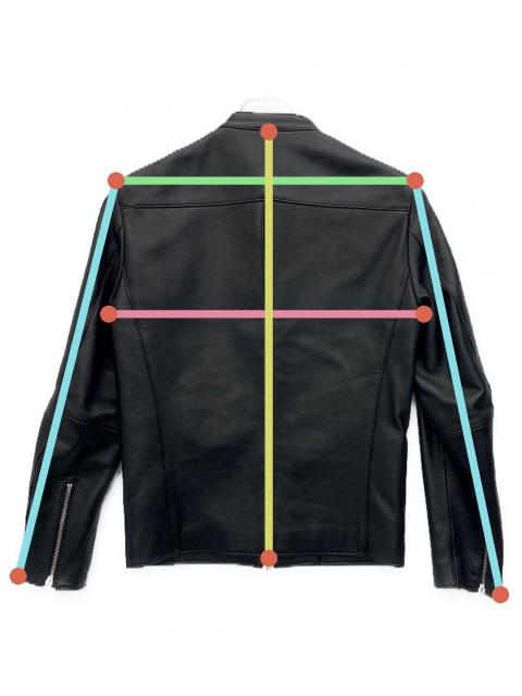 LIDnM ブラック シングルライダースジャケット　Ｍサイズ　新品、未使用 中古・古着通販】LIDnM (リドム) シングルライダースジャケット