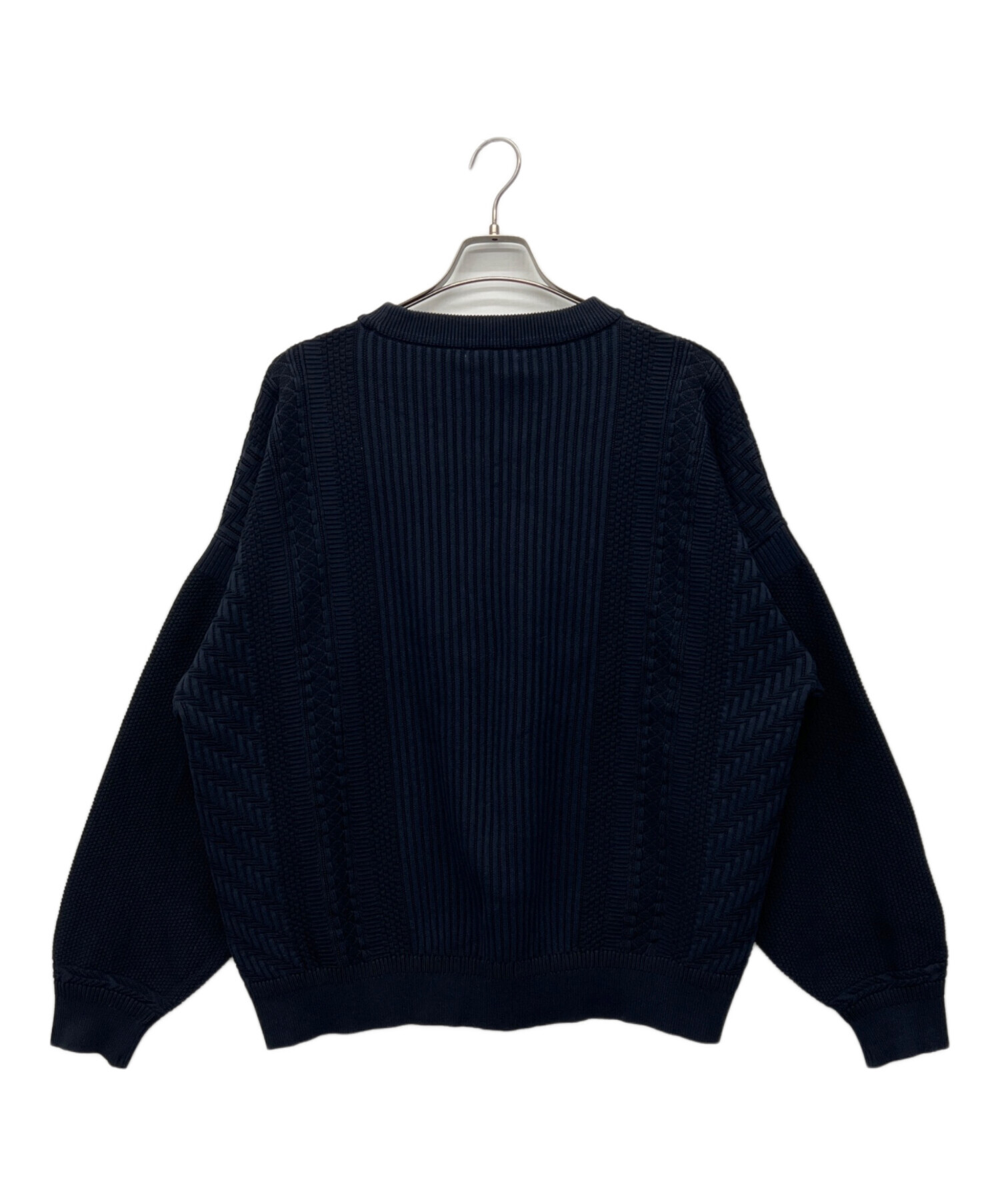 中古・古着通販】yashiki (ヤシキ) 厚手ニット ネイビー サイズ:2