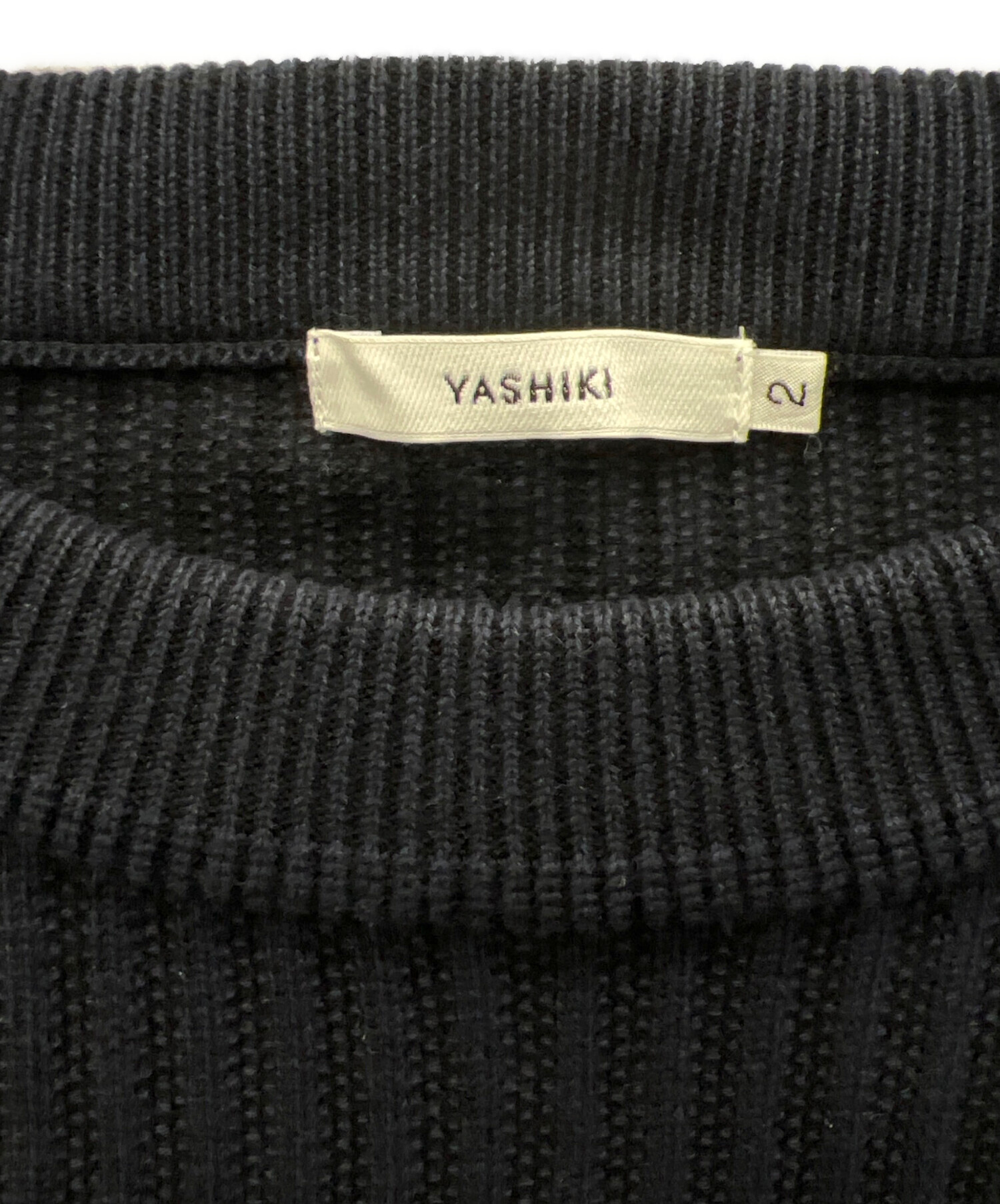 中古・古着通販】yashiki (ヤシキ) 厚手ニット ネイビー サイズ:2
