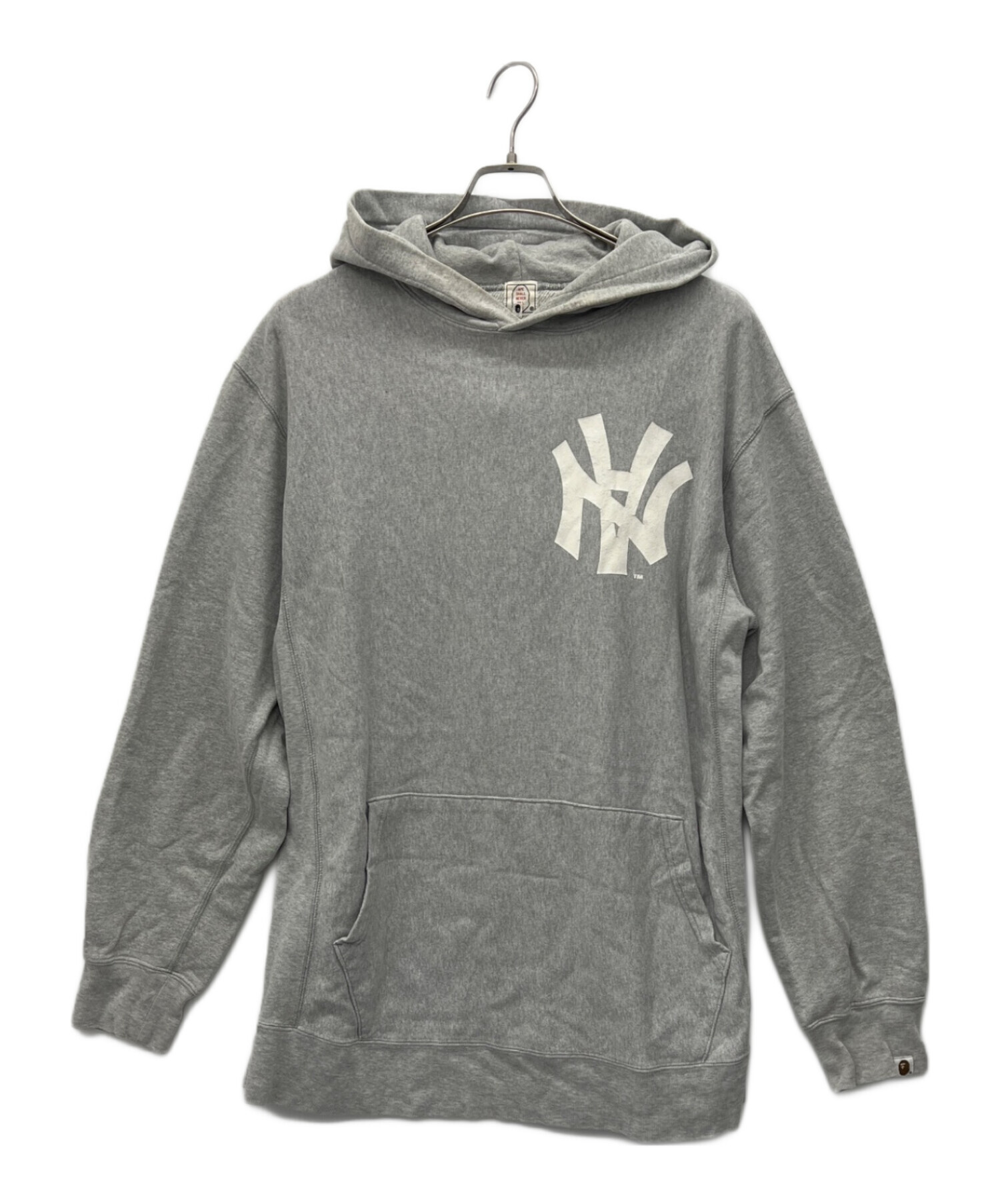 A Bathing Ape ダメージ加工パーカー グレー 中古・古着通販】A BATHING APE (アベイシングエイプ) プルオーバー