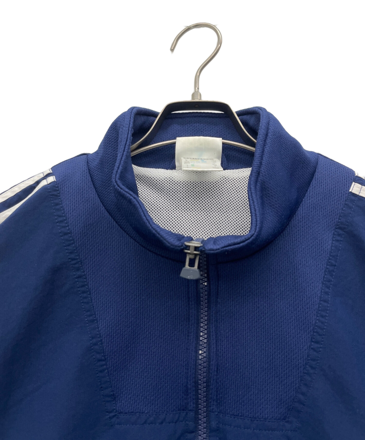 T-jacket ティージャケット ジャケット M 青 【古着】【中古】【送料無料】 中古・古着通販】adidas (アディダス) トラックジャケット ネイビー
