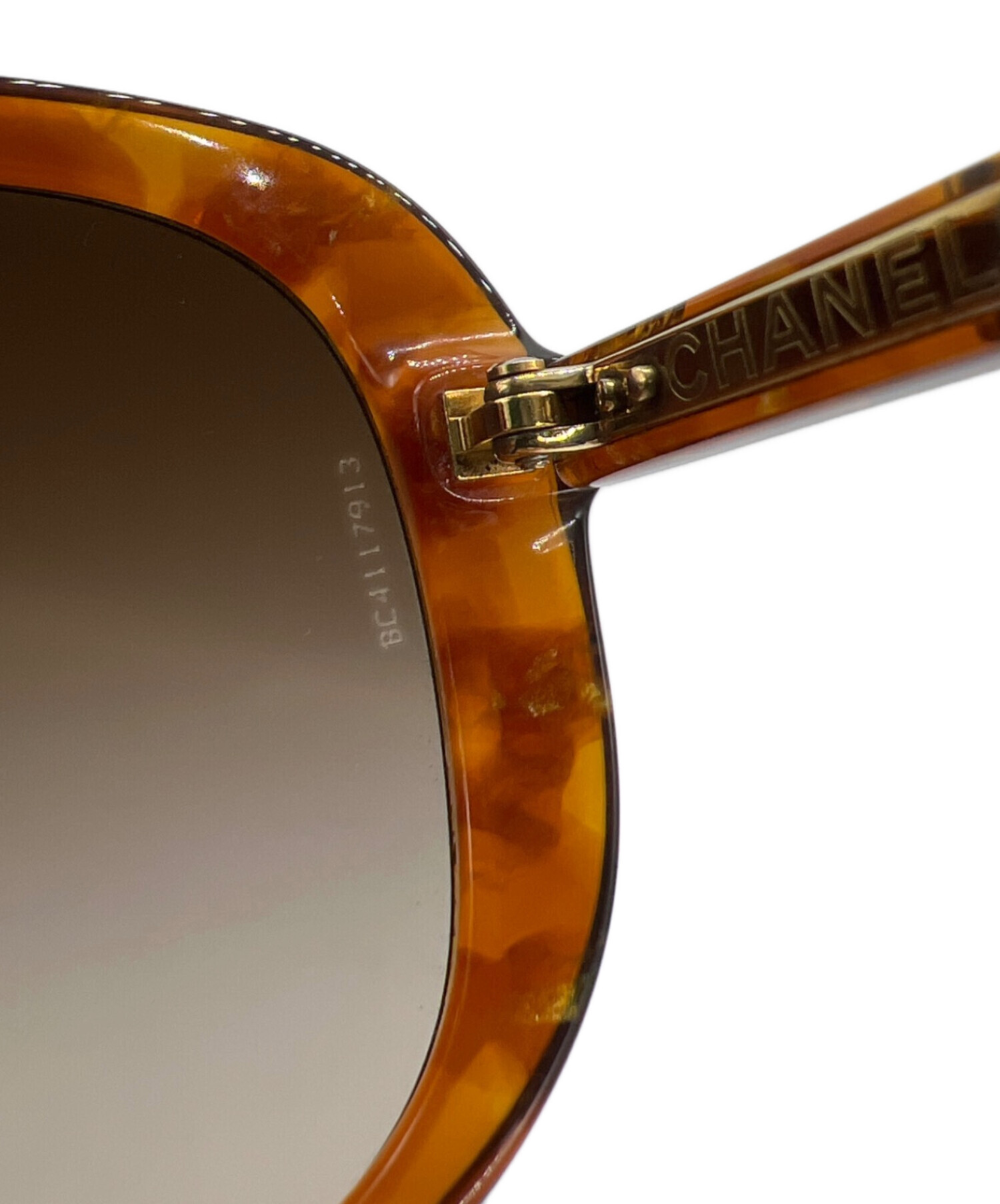 CHANEL サングラス ブラウンオレンジ キルティング 中古・古着通販】CHANEL (シャネル) サングラス ブラウン｜ブランド