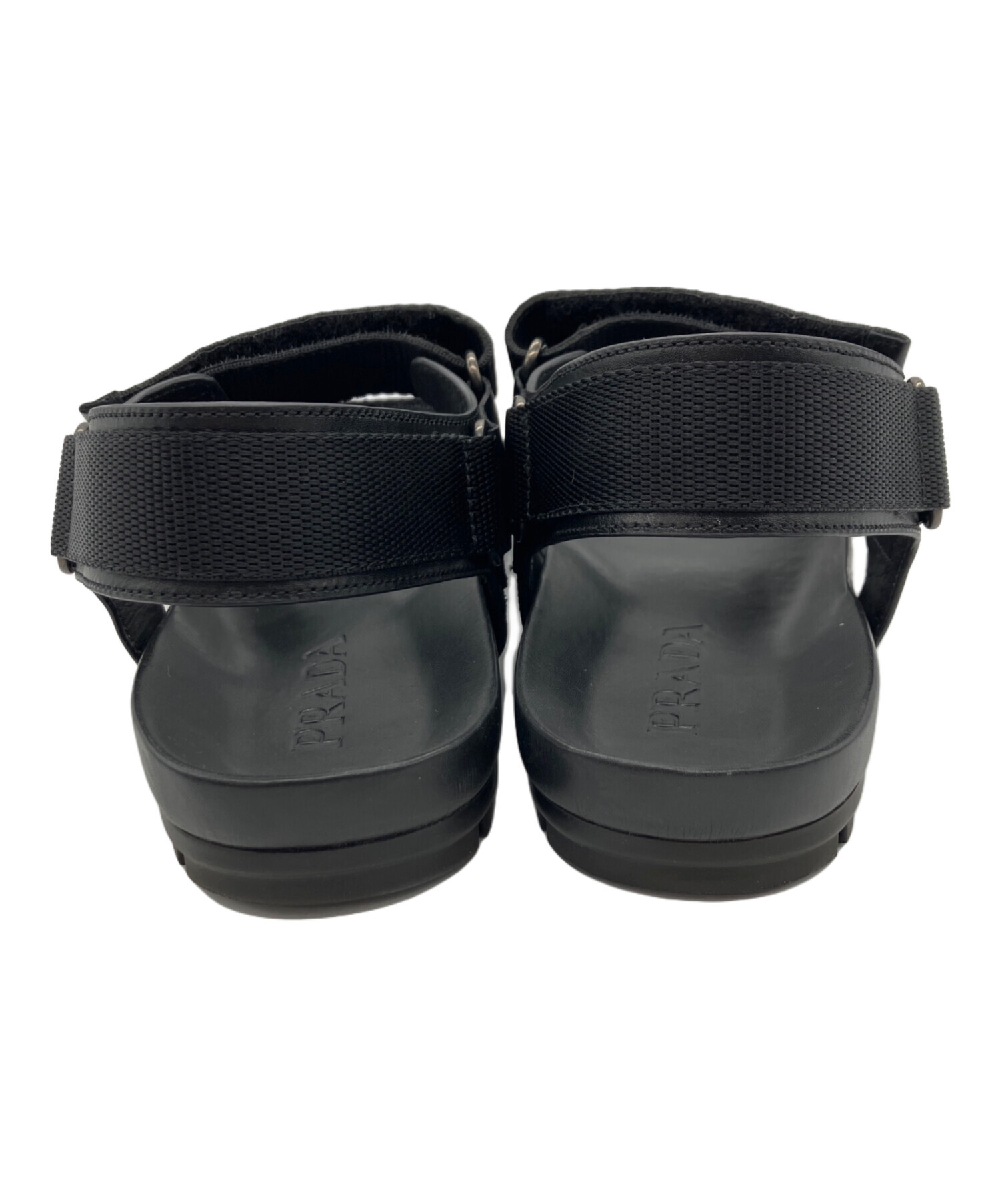 中古・古着通販】PRADA (プラダ) スポーツサンダル ブラック サイズ:5