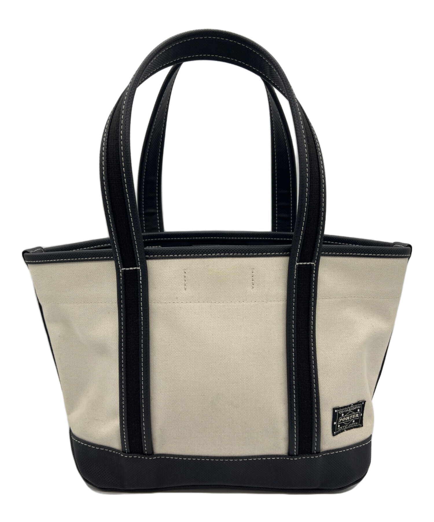 中古・古着通販】PORTER (ポーター) トートバッグ ホワイト×ブラック 