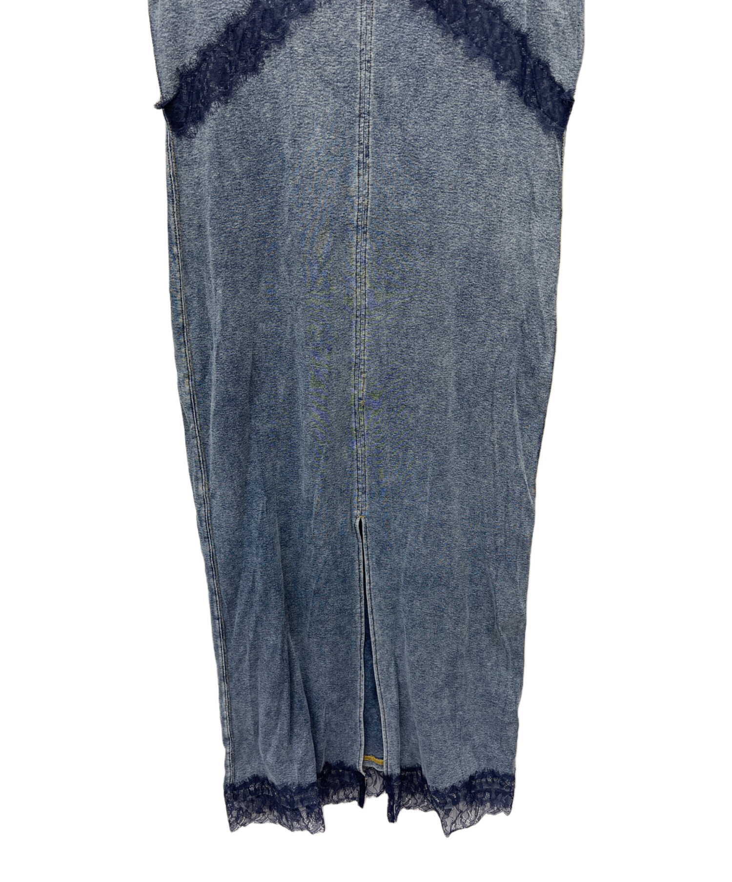 中古・古着通販】Ameri (アメリ) MEDI 2WAY DENIM LIKE LACE DOCKING