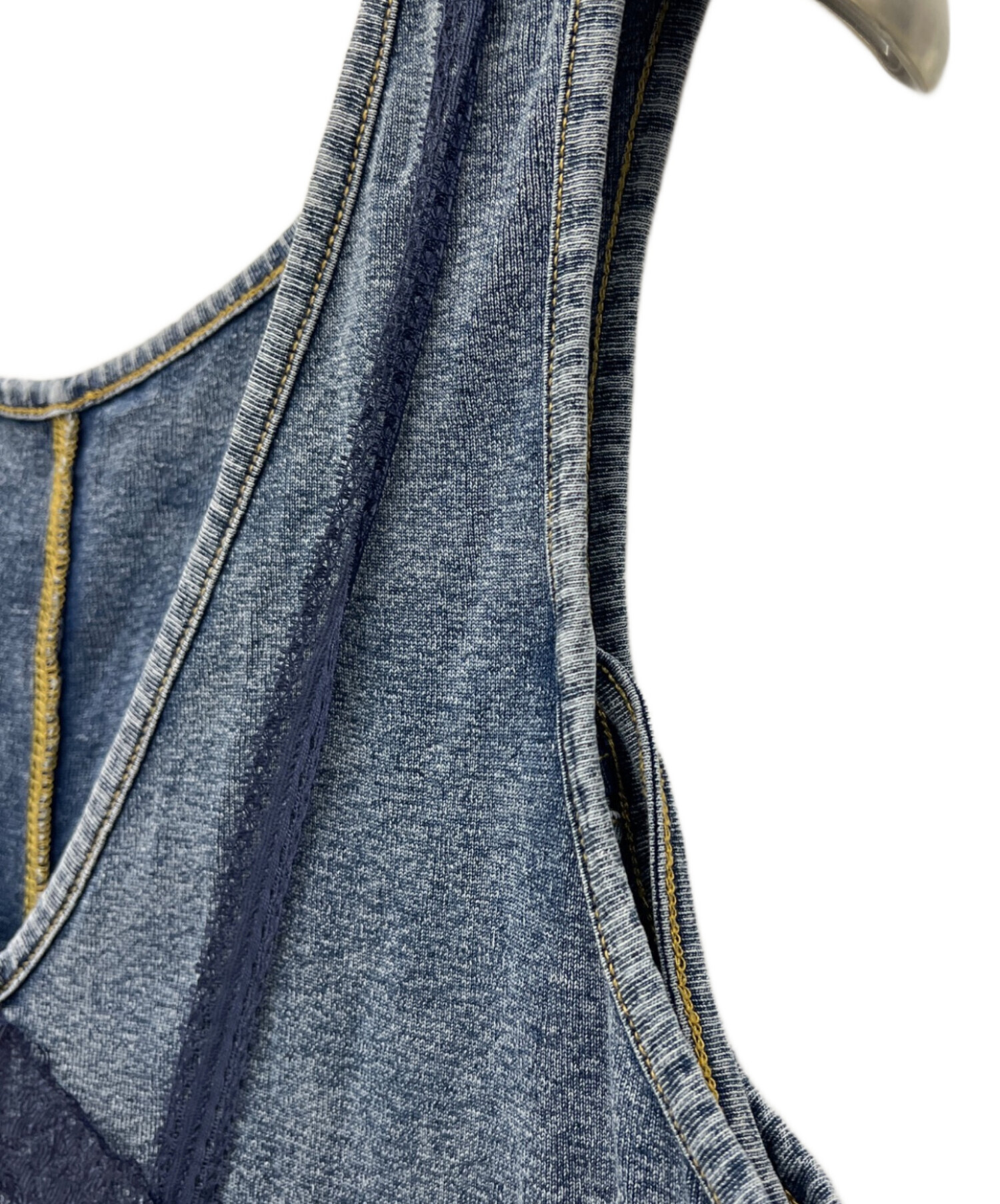 中古・古着通販】Ameri (アメリ) MEDI 2WAY DENIM LIKE LACE DOCKING