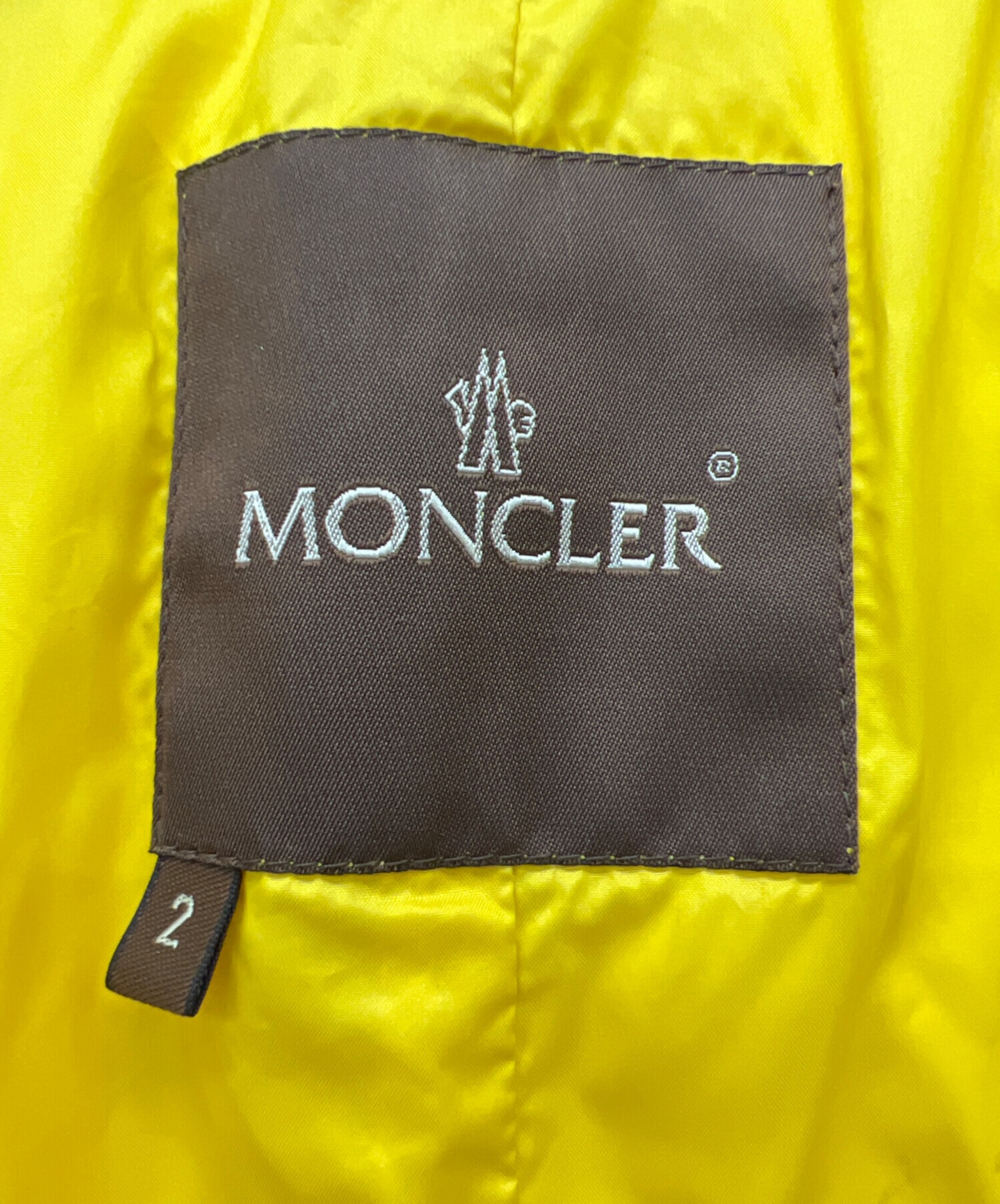 中古・古着通販】MONCLER (モンクレール) ダウンジャケット イエロー