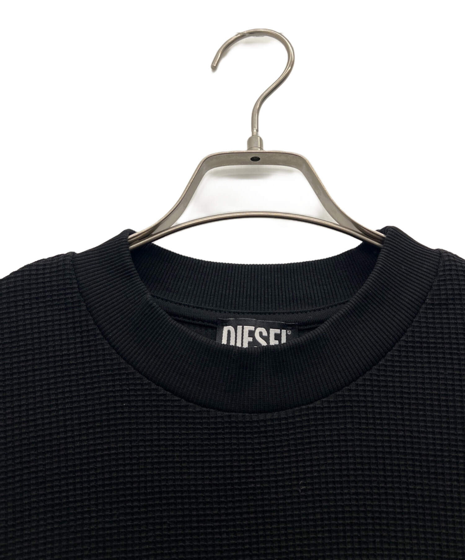 DIESEL ブラック 長袖カットソー 中古・古着通販】DIESEL (ディーゼル) 長袖カットソー ブラック サイズ