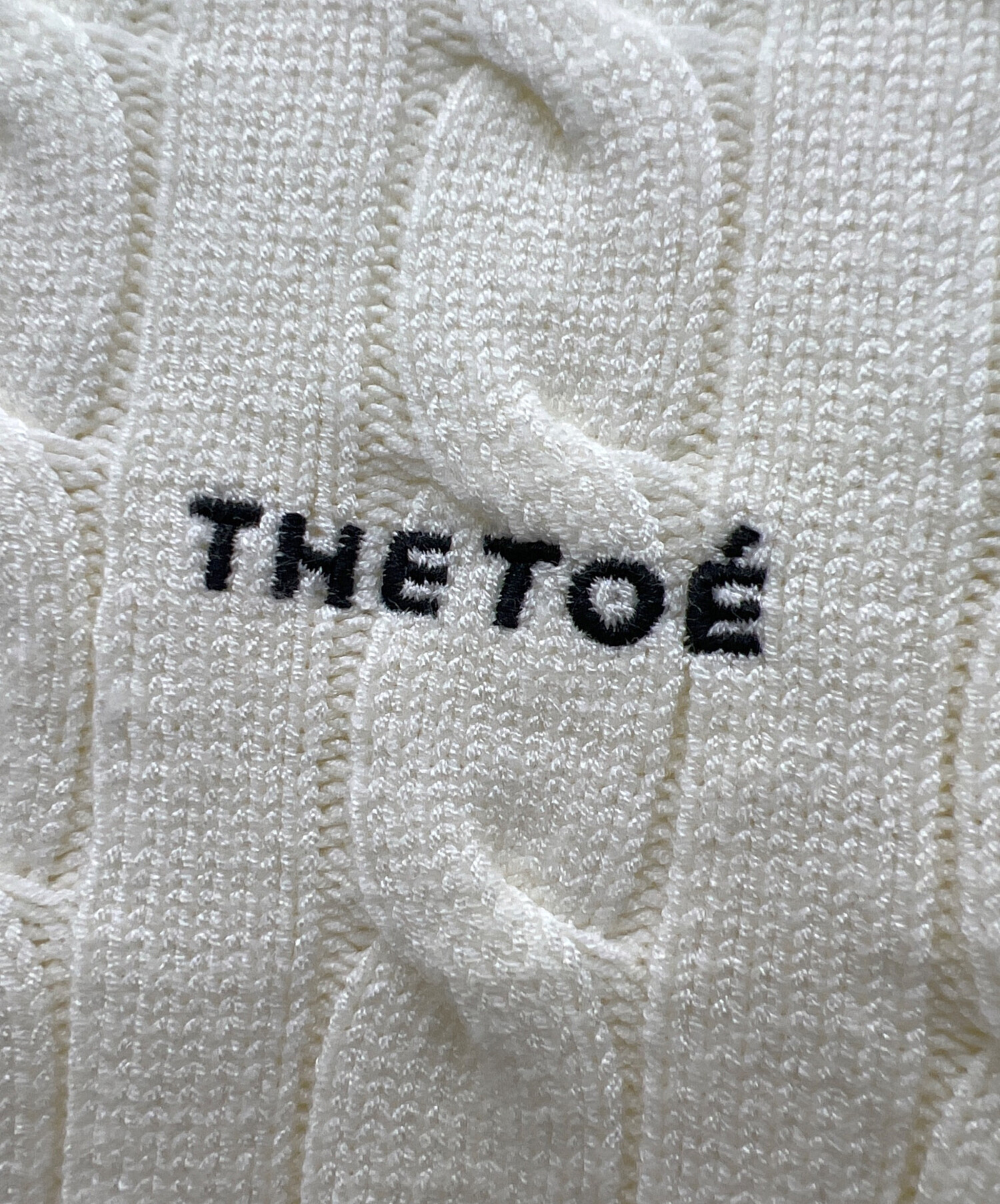 中古・古着通販】THE TOE (ザ・トゥー) ケーブルニット ホワイト