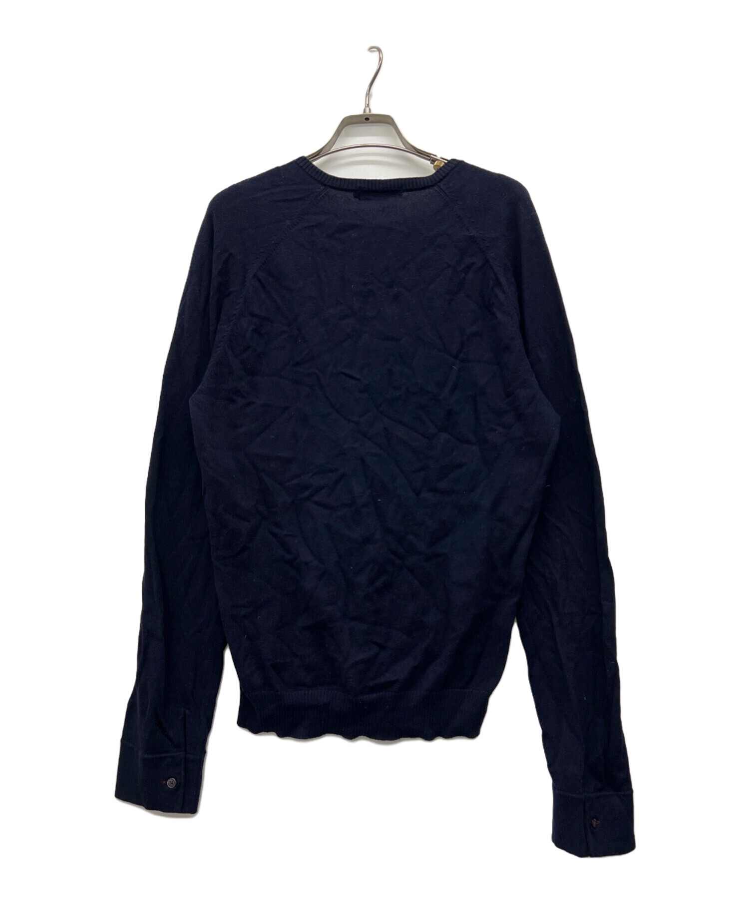 BURBERRY BLACK LABEL ネイビー ポロニット 中古・古着通販】BURBERRY BLACK LABEL (バーバリーブラックレーベル