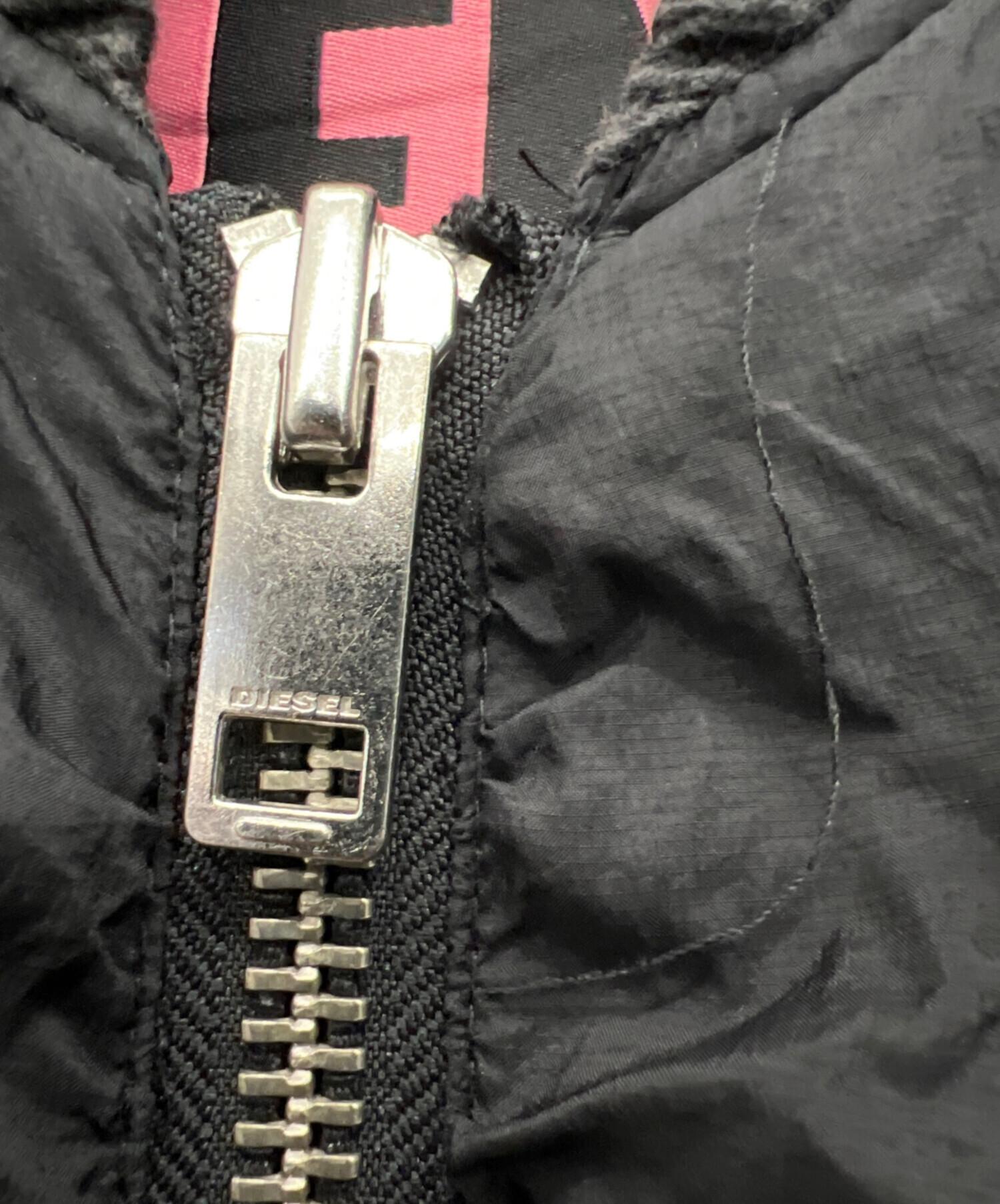 中古・古着通販】DIESEL (ディーゼル) ナイロンジャケット ブラック