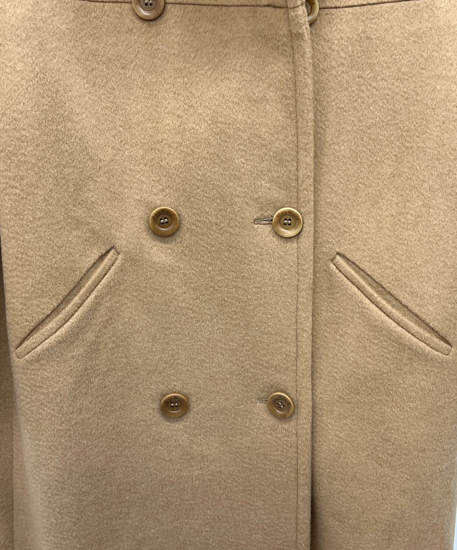 中古・古着通販】MaxMara (マックスマーラ) ダッフルコート カーキ