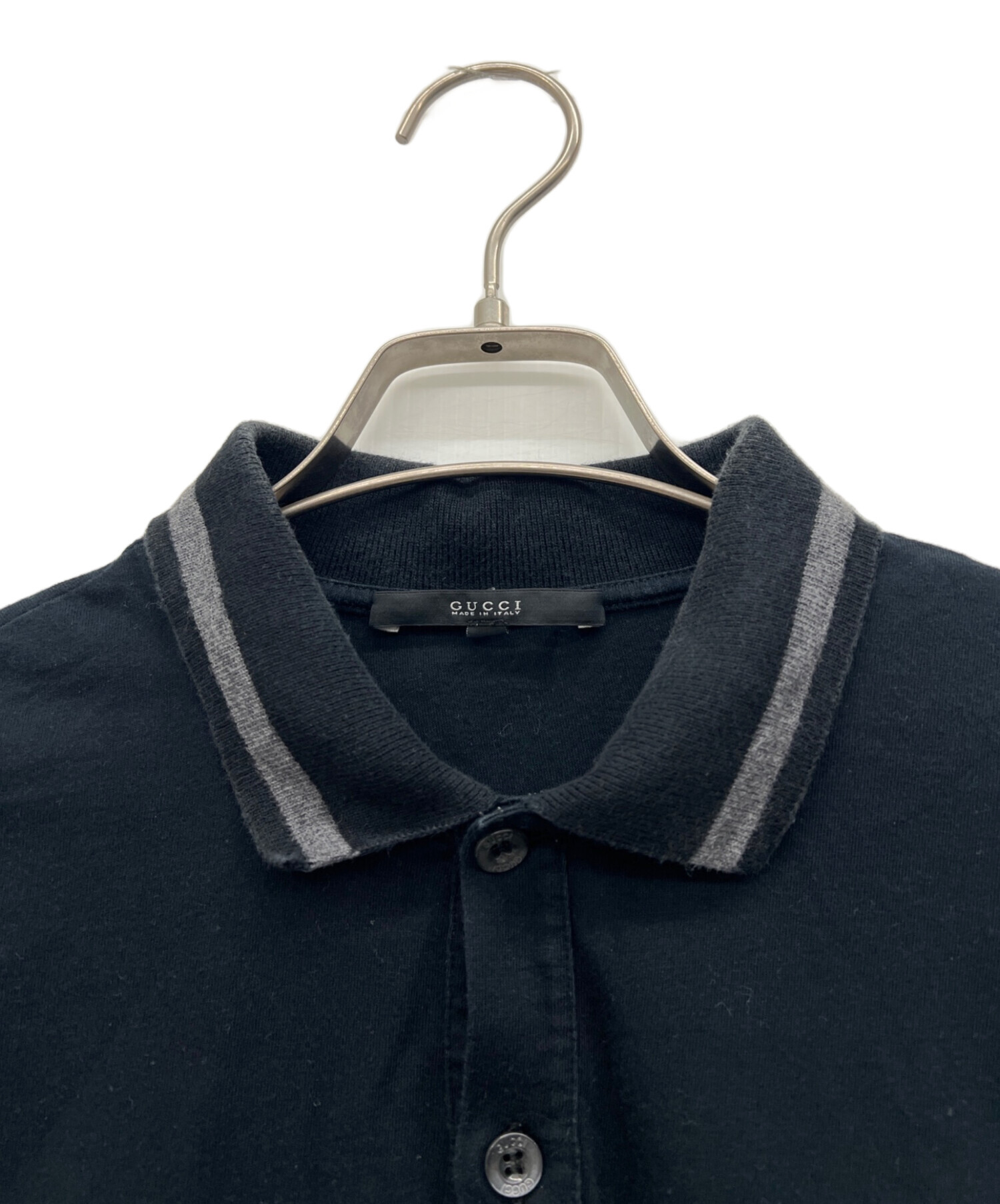 中古・古着通販】GUCCI (グッチ) ポロシャツ ブラック サイズ:S