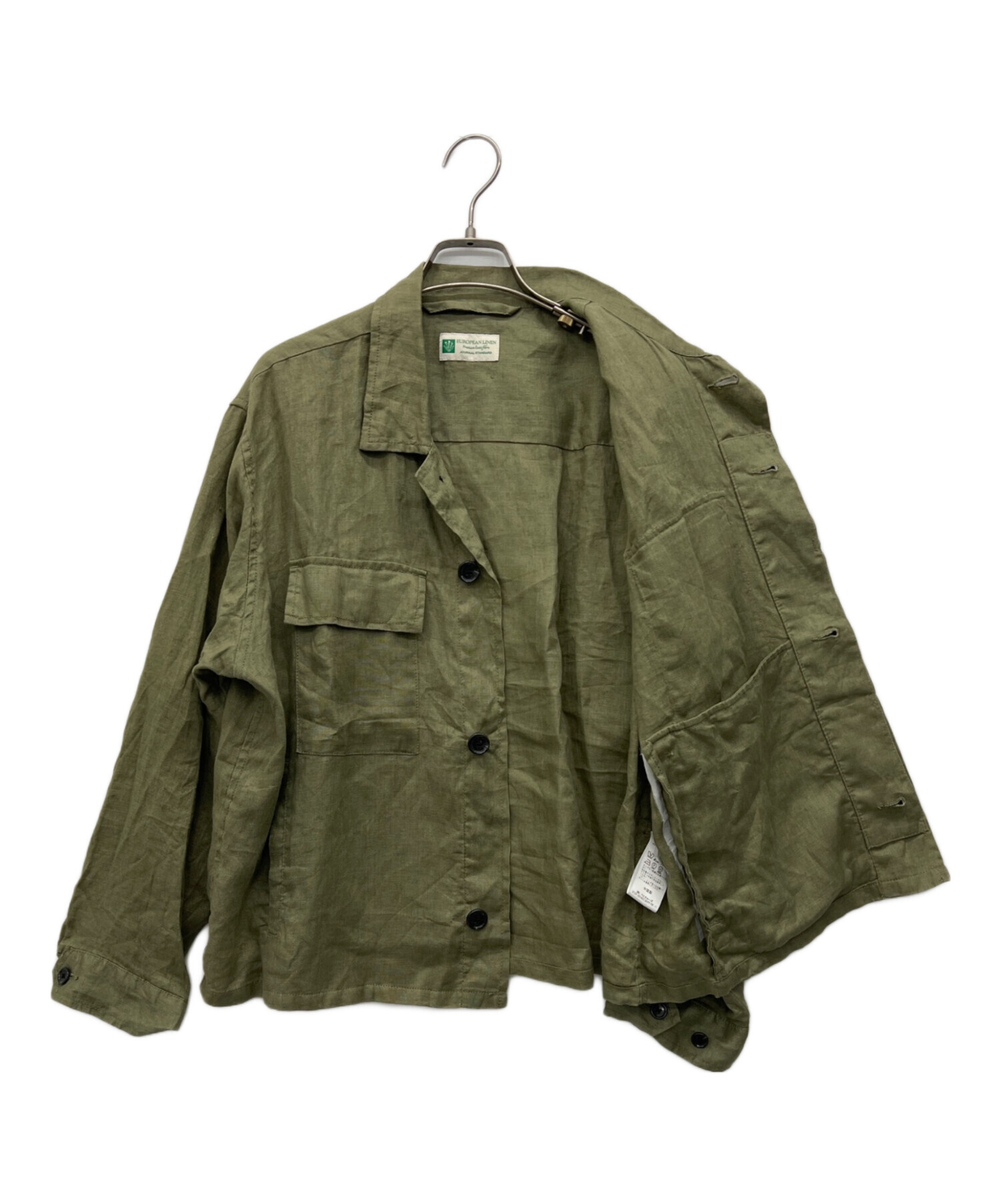 【JOURNAL STANDARD】リネンミリタリージャケット 中古・古着通販】JOURNAL STANDARD (ジャーナルスタンダード) リネン