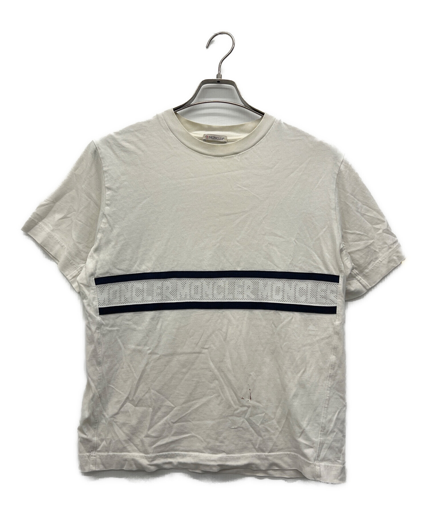 中古・古着通販】MONCLER (モンクレール) 半袖カットソー ホワイト