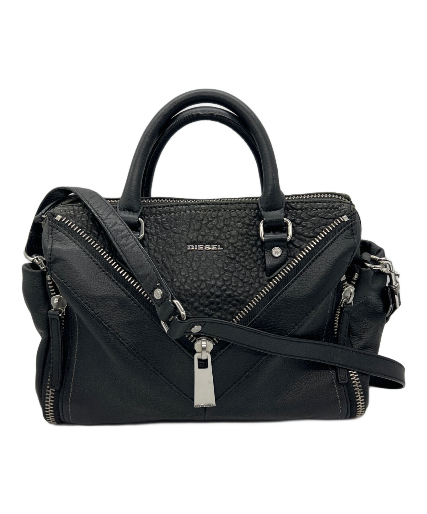 中古・古着通販】DIESEL (ディーゼル) 2WAYバッグ ブラック｜ブランド
