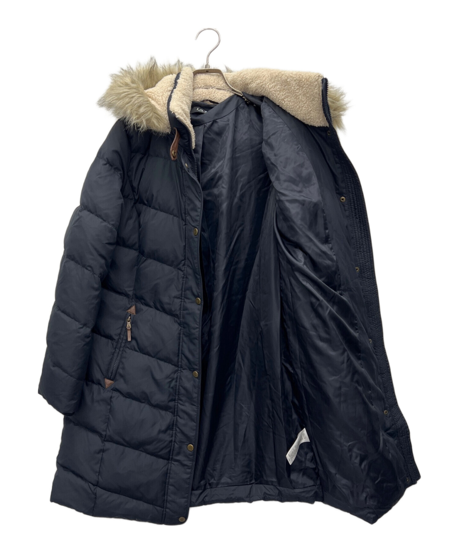 ラルフローレン メルトン ハーフコート サイズ42L ネイビー US古着 中古・古着通販】LAUREN RALPH LAUREN (ローレン ラルフ ローレン