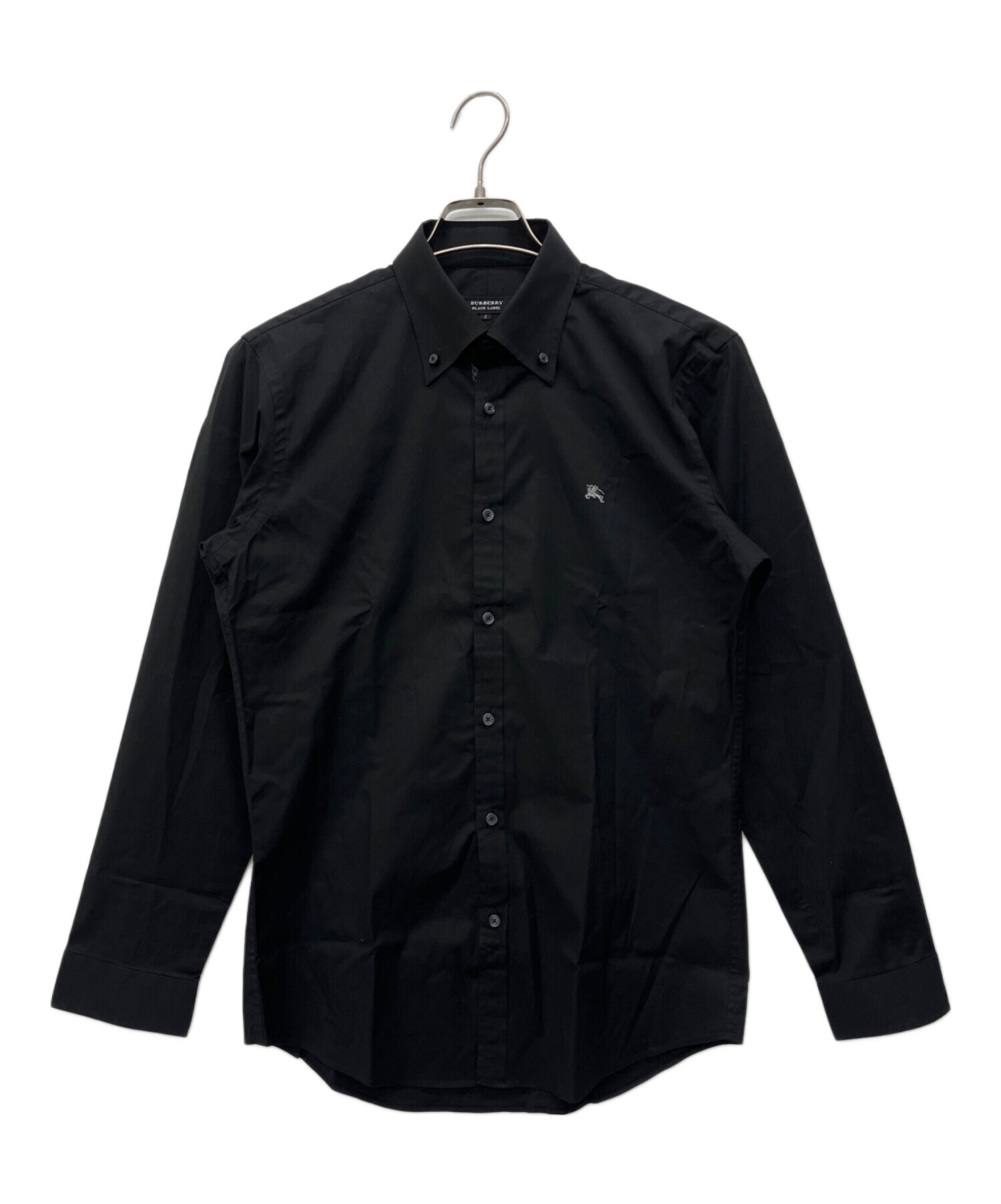 バーバリーBURBERRY ブラック長袖シャツ LL 中古・古着通販】BURBERRY BLACK LABEL (バーバリーブラックレーベル