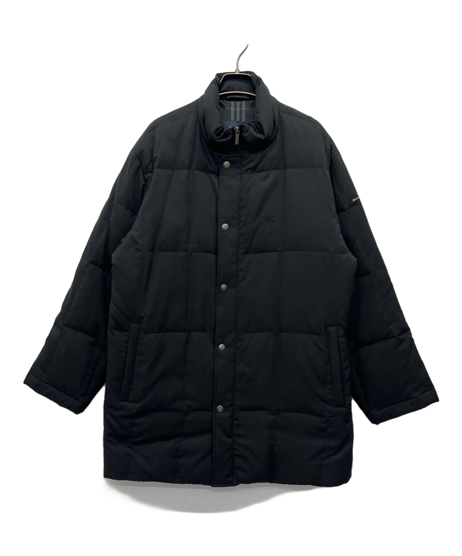 BURBERRY GOLF バーバリーゴルフ コート Lサイズ ブラック 中古・古着通販】BURBERRY GOLF (バーバリーゴルフ) ダウンコート