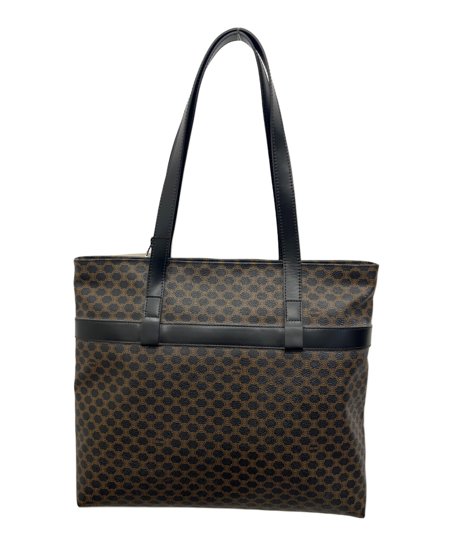 中古・古着通販】CELINE (セリーヌ) トートバッグ ブラック×ブラウン