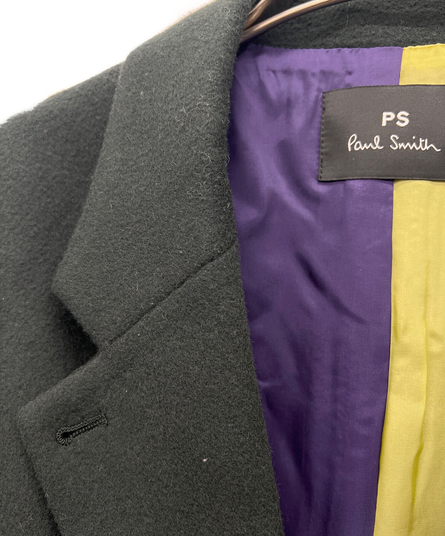 【コーネリアス】PS Paul Smith トレンチコート 柄 ネイビー 中古・古着通販】PS Paul Smith (PSポールスミス) トレンチコート