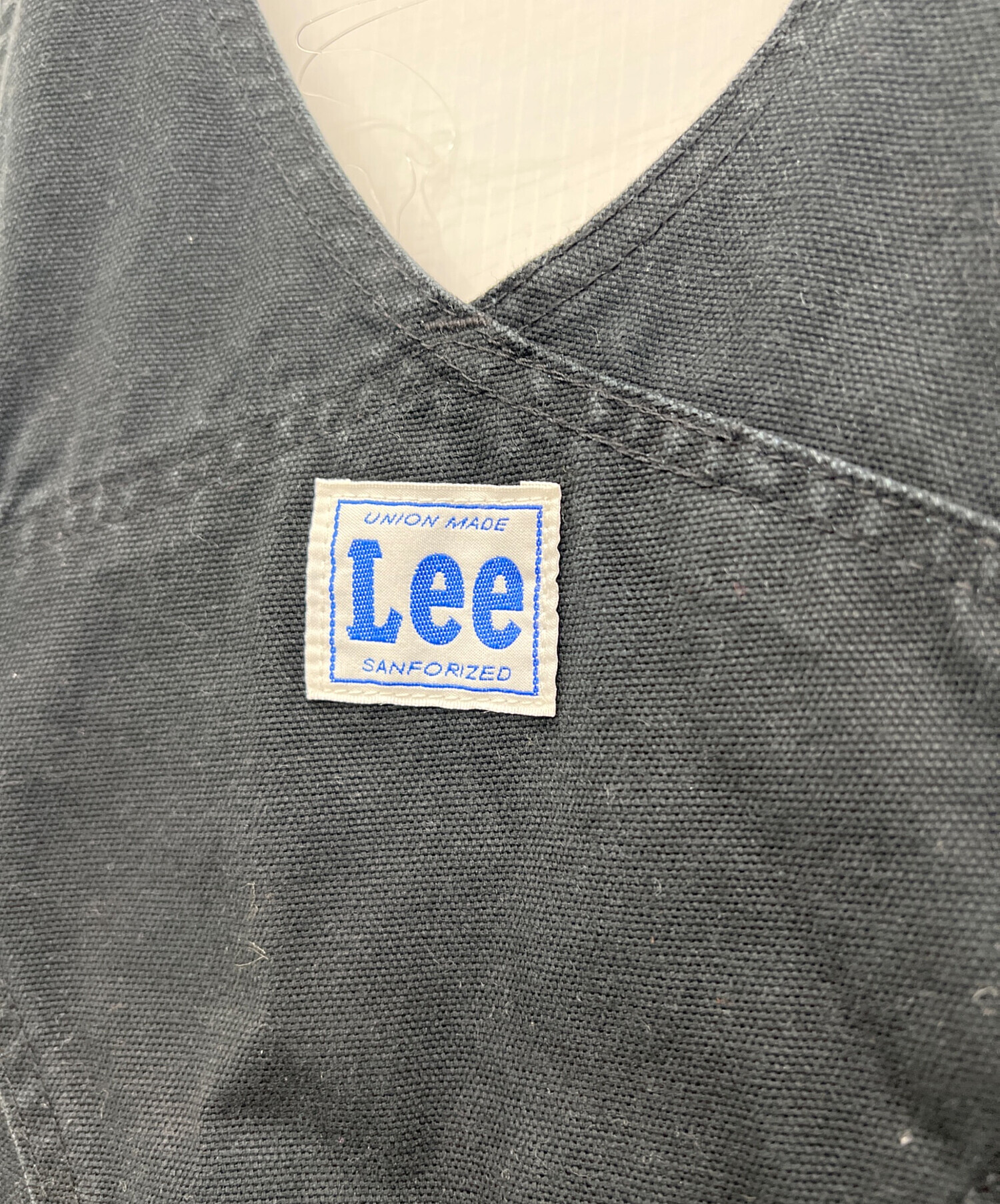 中古・古着通販】LEE (リー) オーバーオール ブラック サイズ:L