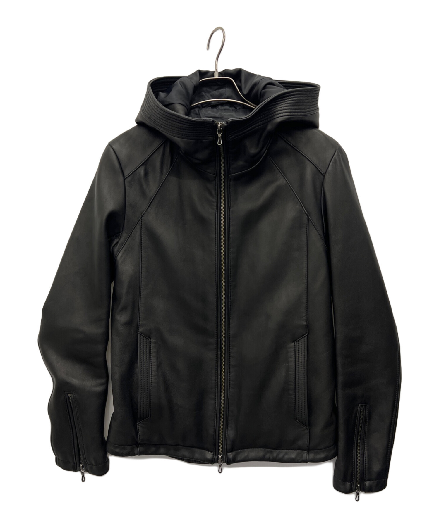 中古・古着通販】TETE HOMME (テット オム) レザージャケット ブラック