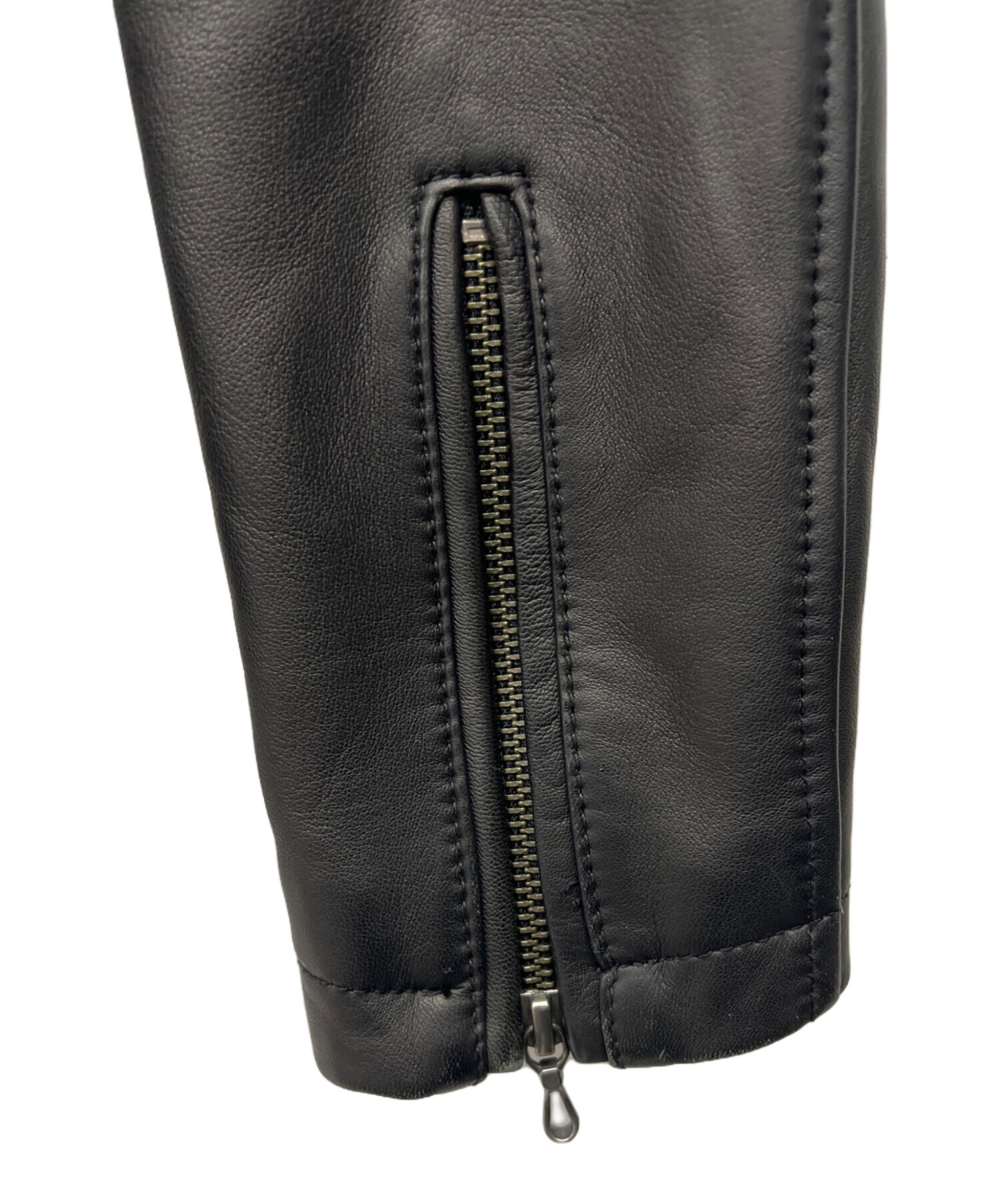 中古・古着通販】TETE HOMME (テット オム) レザージャケット ブラック