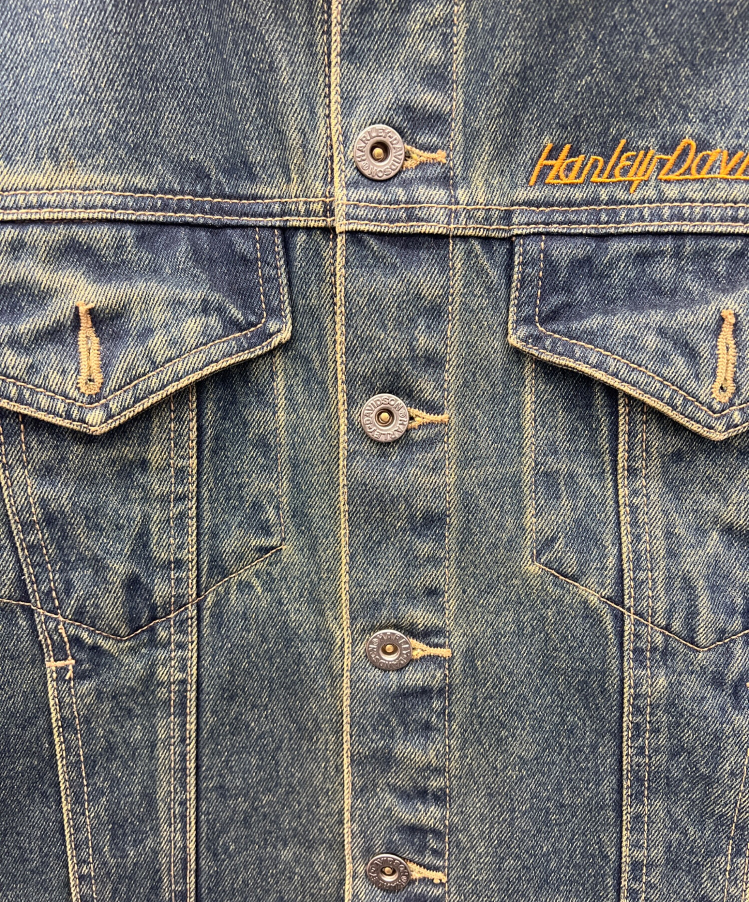 お値下げ！Harley-Davidson デニムジャケット ヴィンテージ L 中古・古着通販】HARLEY-DAVIDSON (ハーレーダビッドソン) デニム