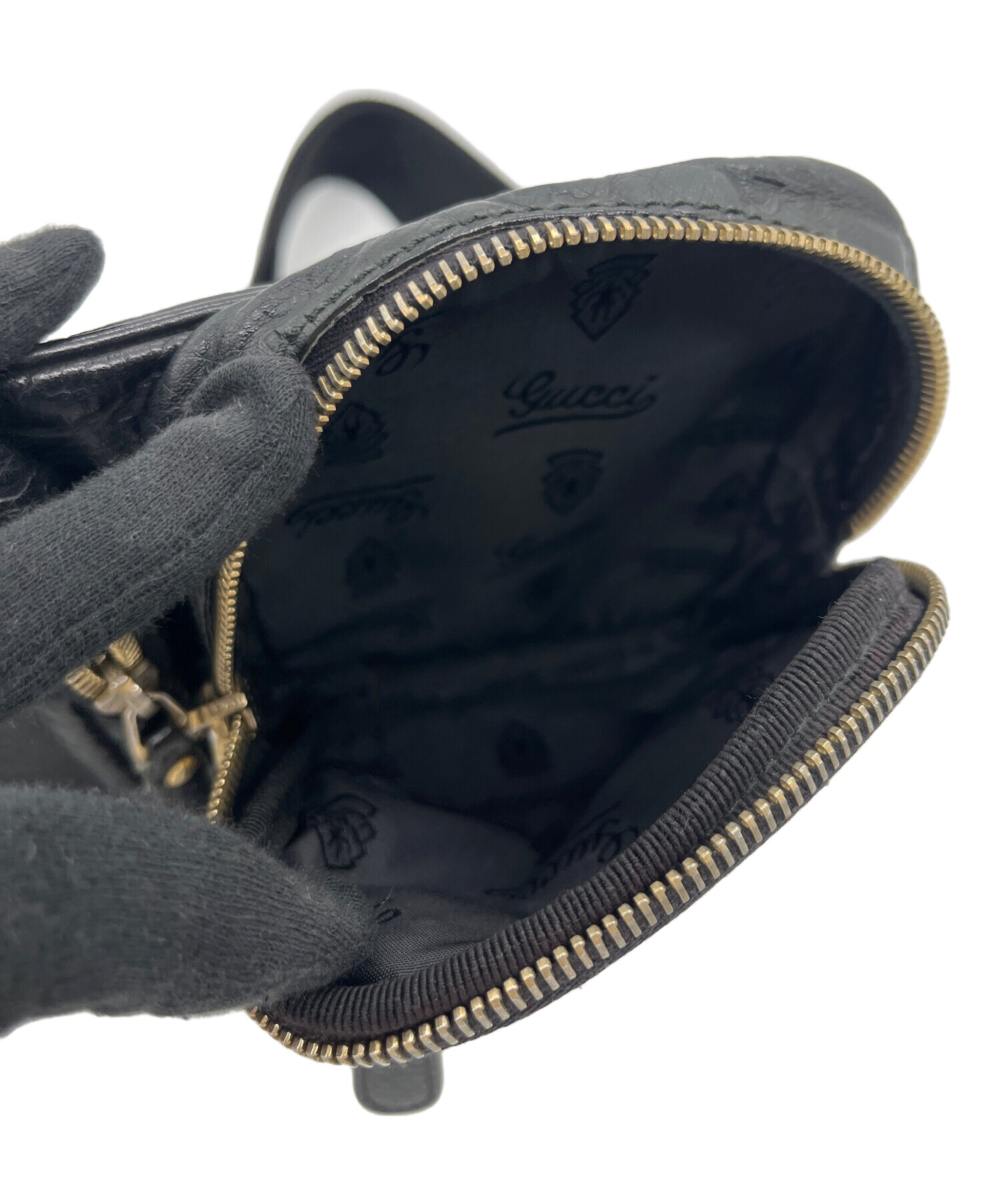 中古・古着通販】GUCCI (グッチ) ウエストポーチ ブラック｜ブランド