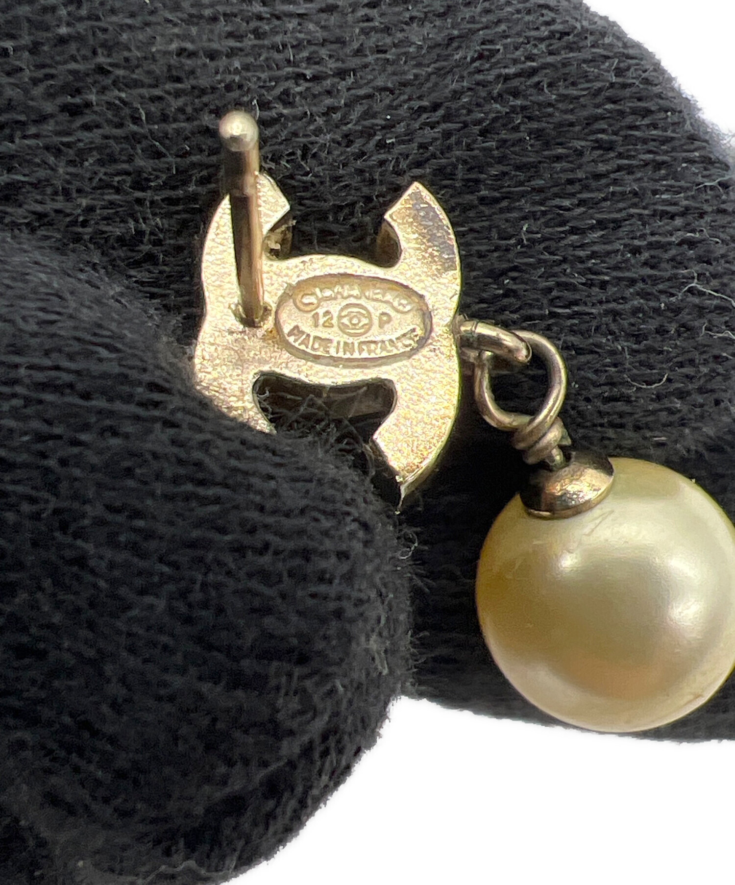 中古・古着通販】CHANEL (シャネル) ピアス ココマーク ホワイト