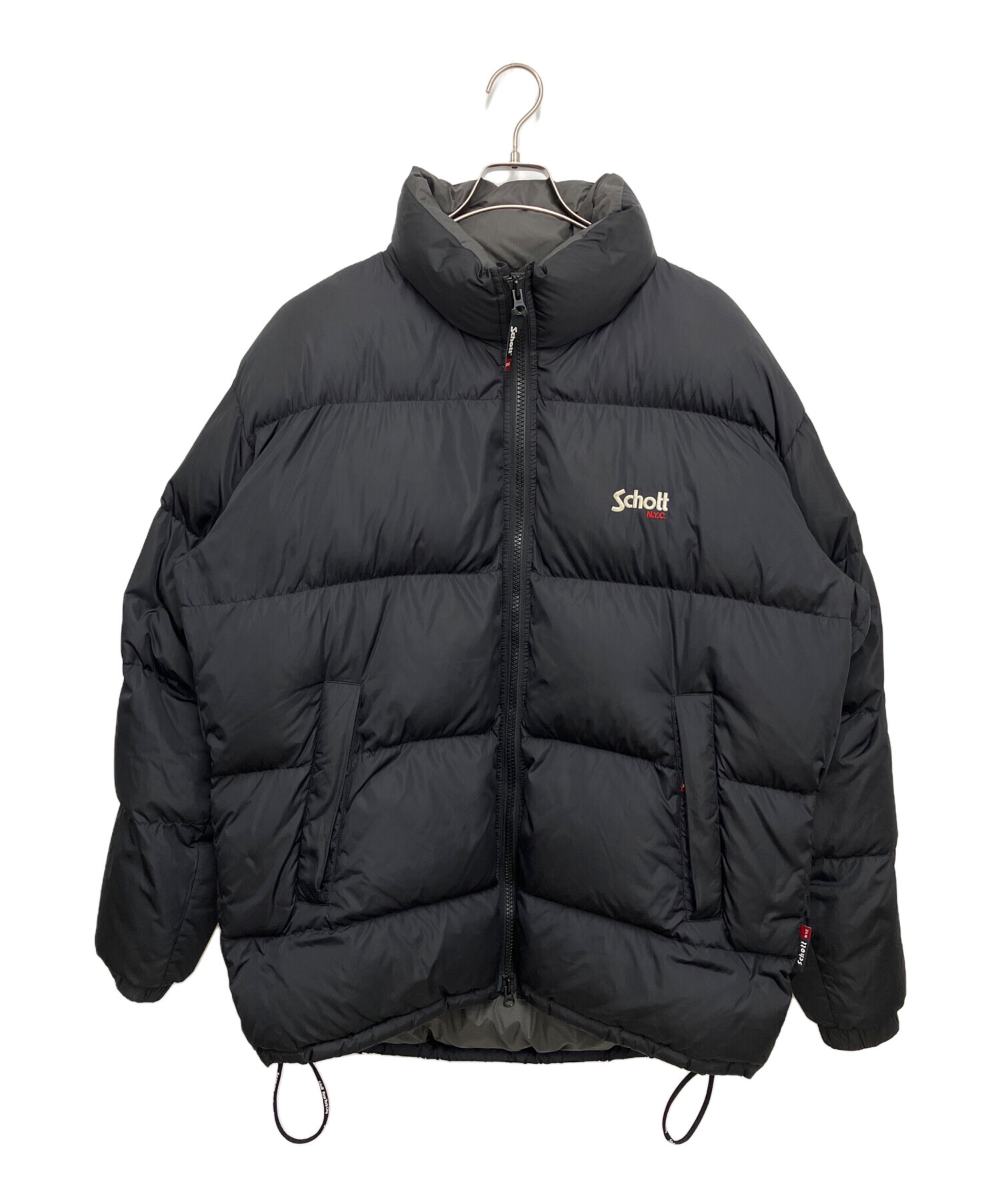 中古・古着通販】Schott (ショット) ダウンジャケット ブラック サイズ 