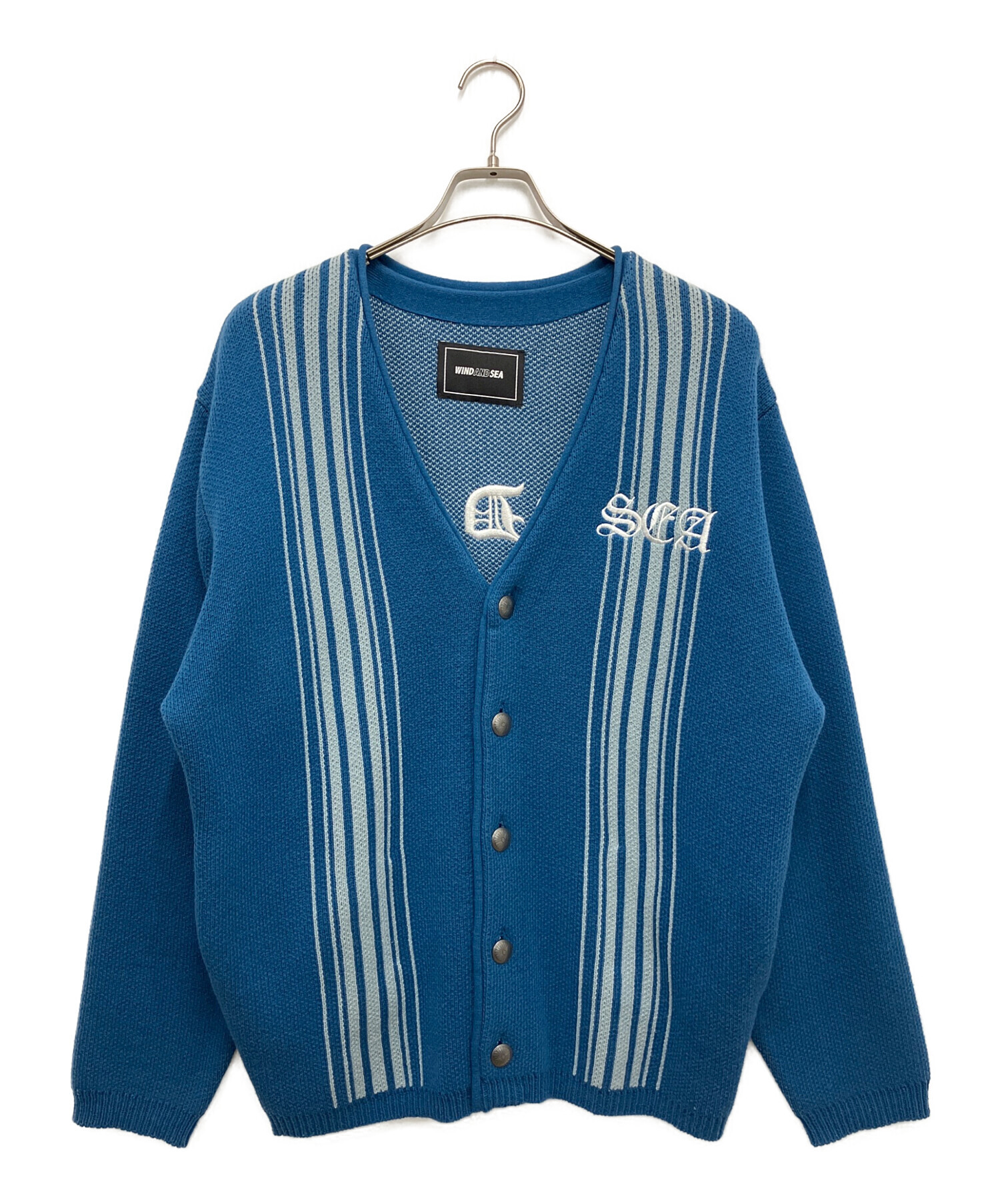 WIND AND SEA カーディガン　Mサイズ 中古・古着通販】WIND AND SEA (ウィンダンシー) CENTER LINE CARDIGAN