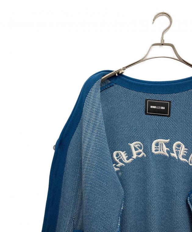 中古・古着通販】WIND AND SEA (ウィンダンシー) CENTER LINE CARDIGAN 中古・古着通販】WIND AND SEA (ウィンダンシー) CENTER LINE CARDIGAN