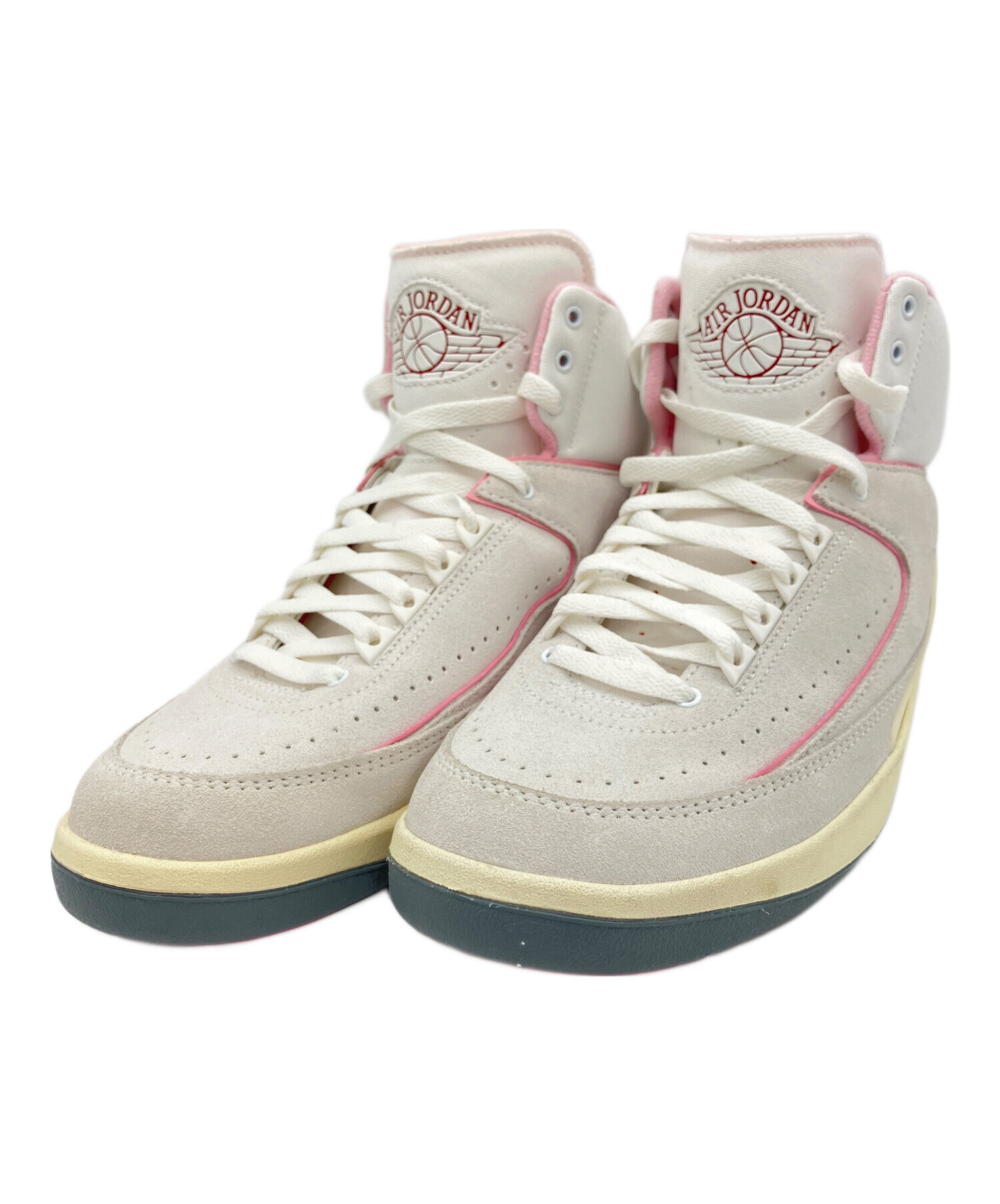 中古・古着通販】NIKE (ナイキ) AIR JORDAN 2 RETRO ホワイト×ピンク 