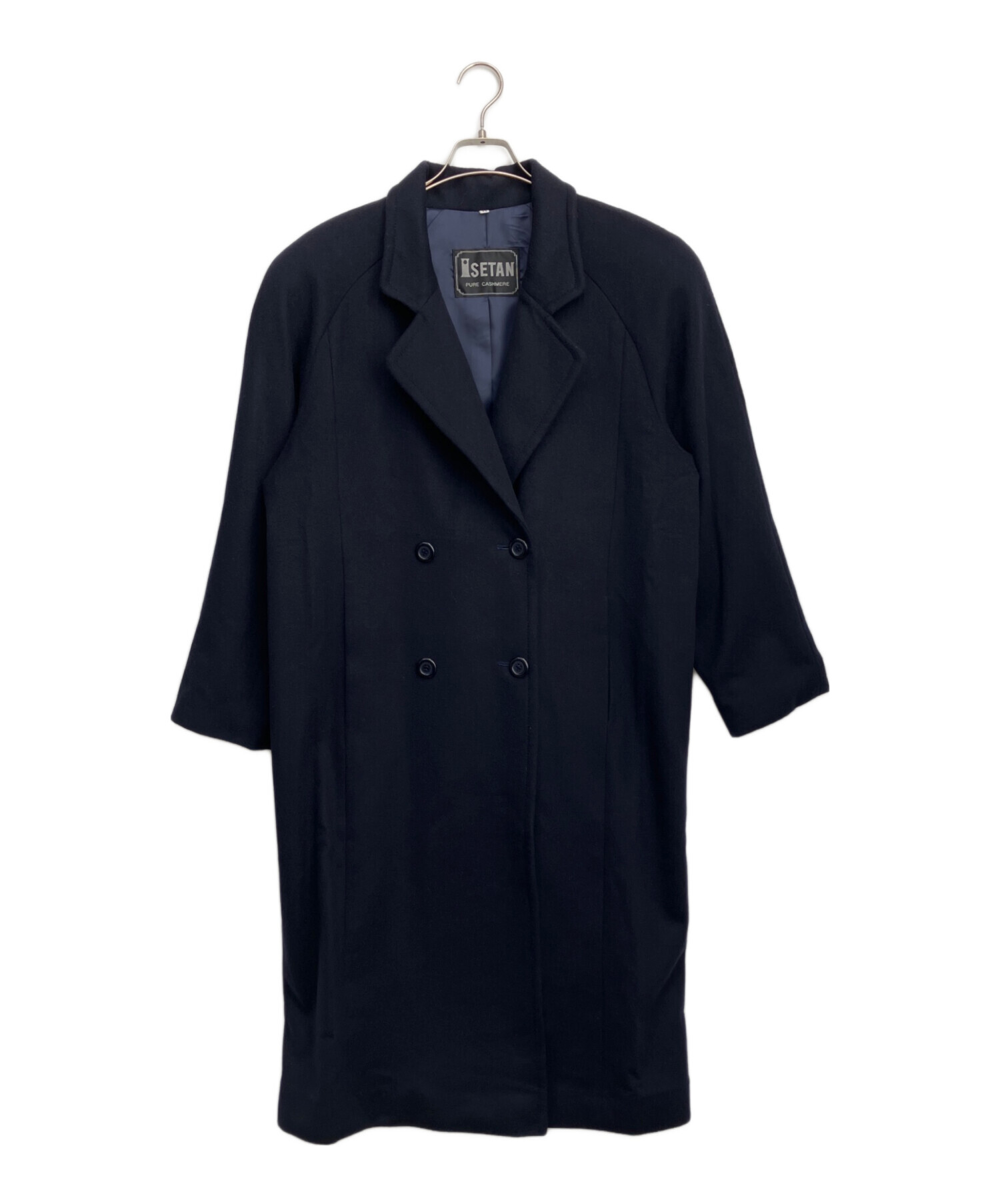 CO|TE コート スウェット F 紺 【古着】【中古】 中古・古着通販】ISETAN (イセタン) カシミヤコート ネイビー サイズ