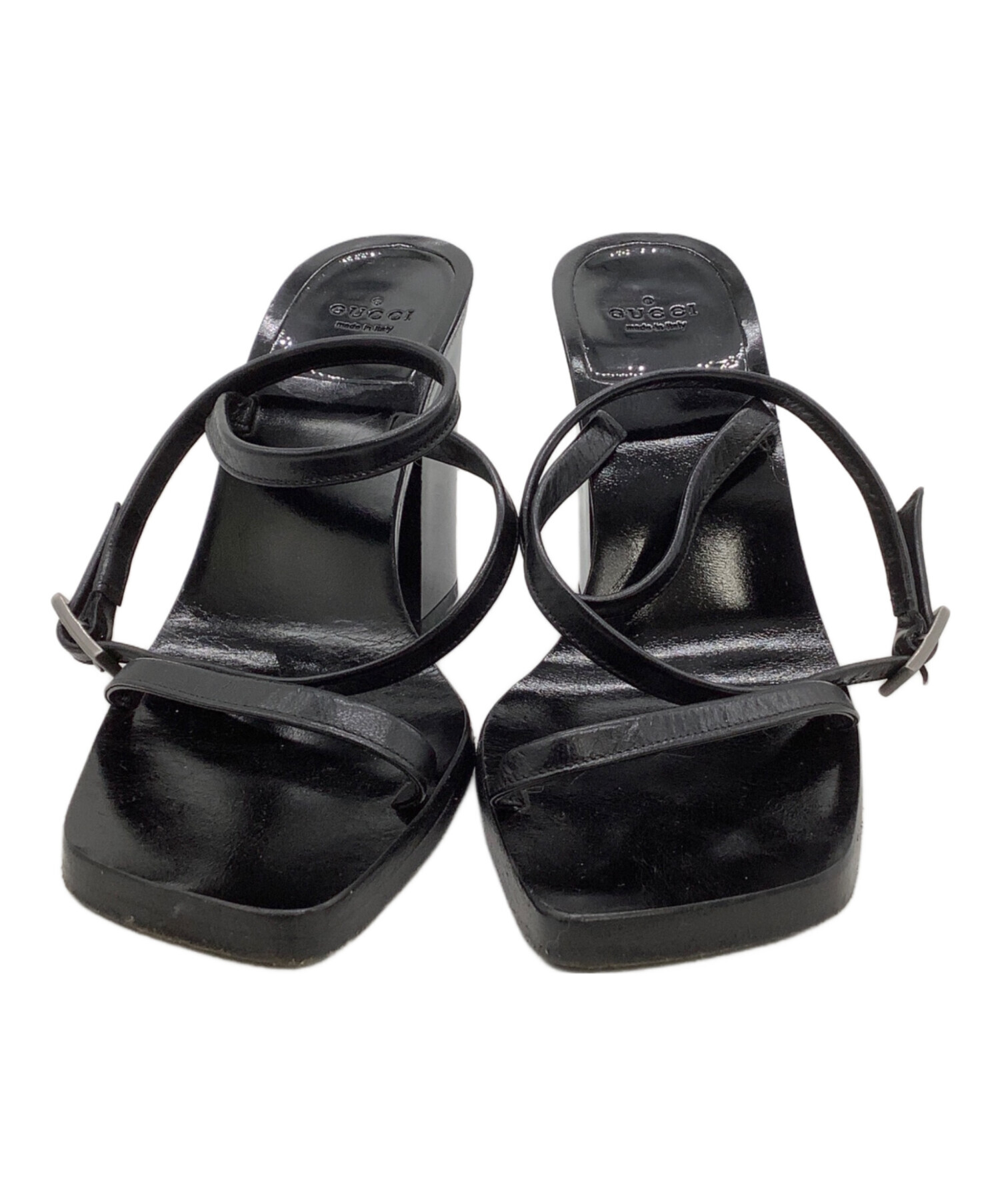 美品】GUCCI サンダル パンプス 黒 ブラック 【公式通販】