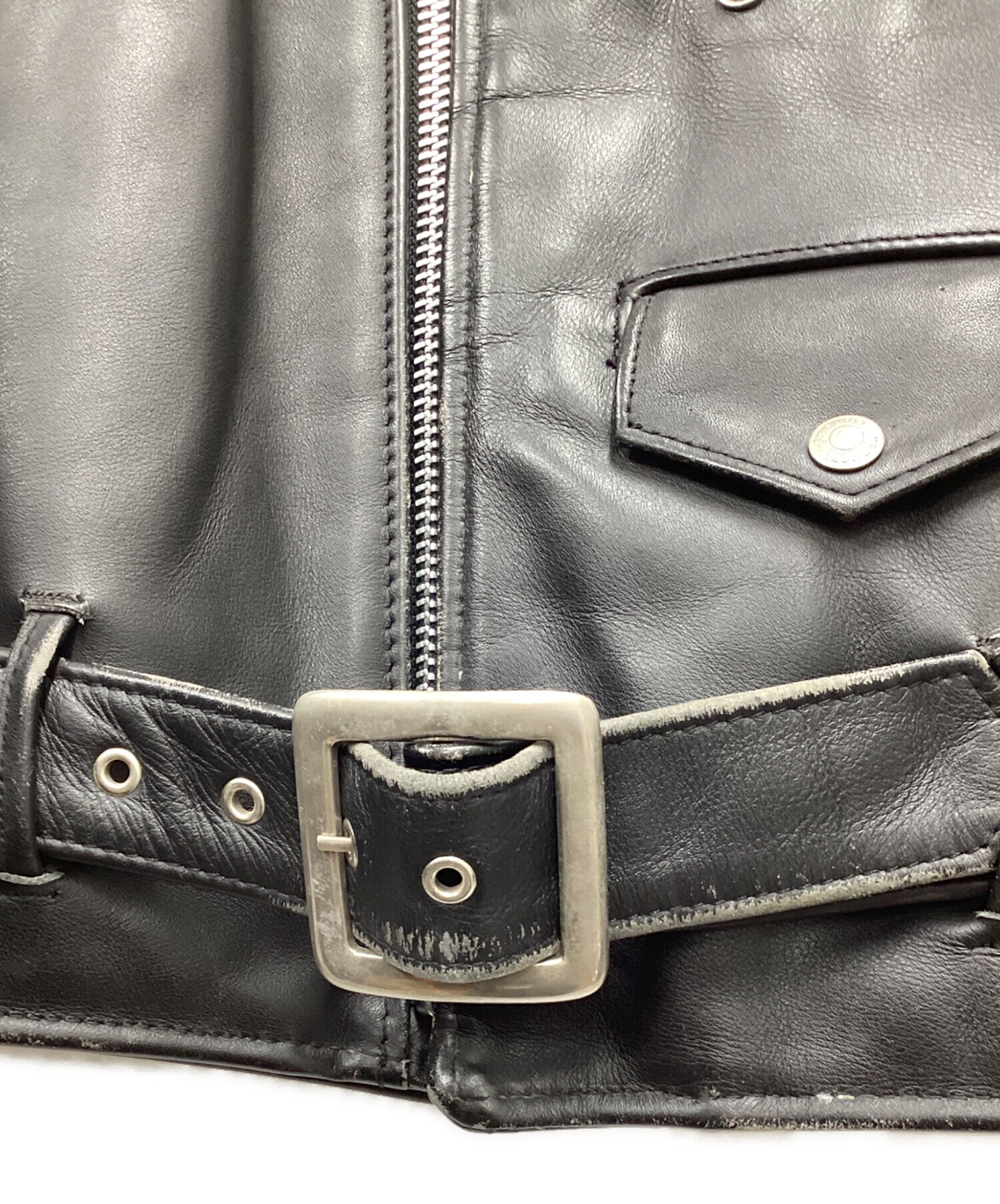 中古・古着通販】Schott (ショット) レザーライダースジャケット